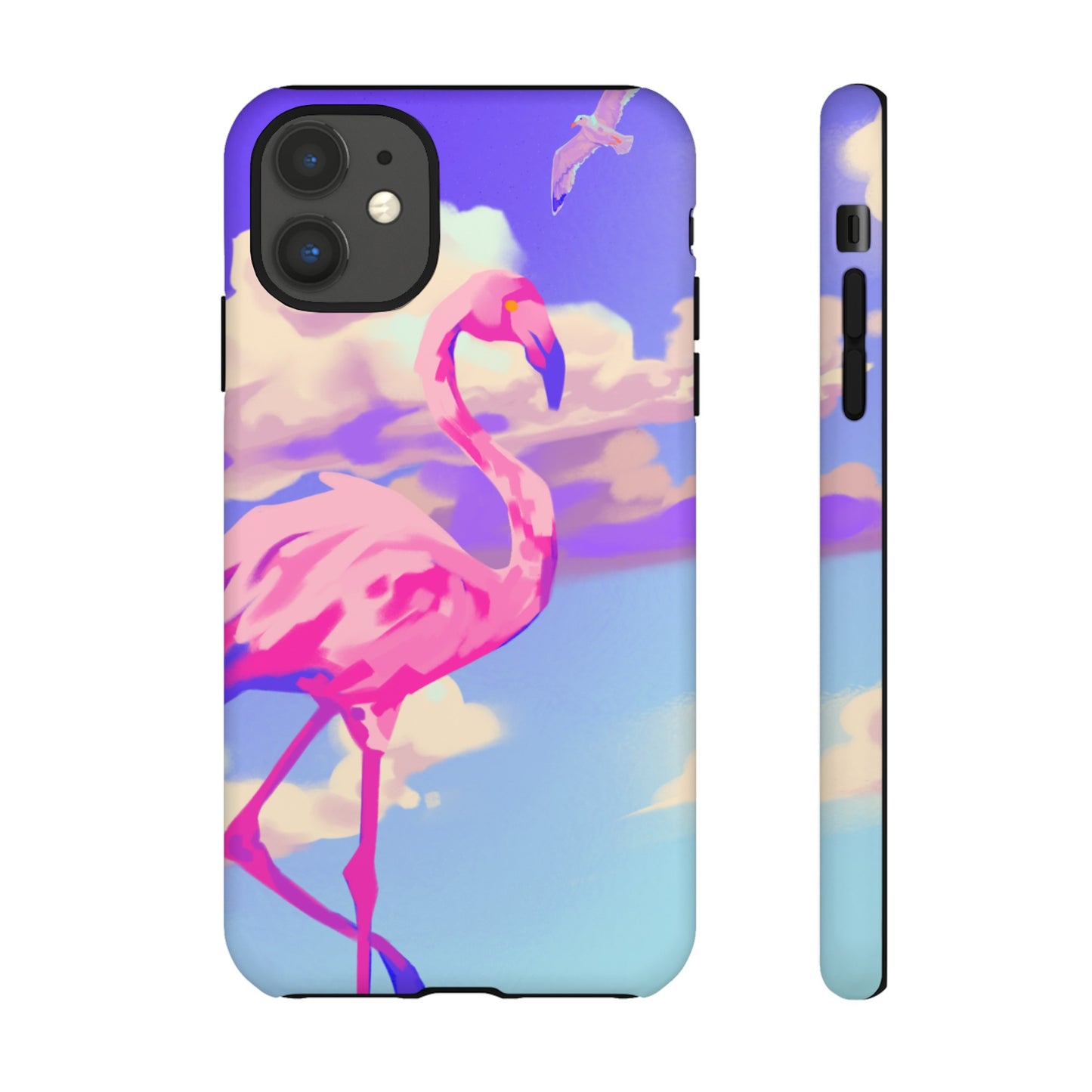 Flamingo In The Clouds Phone Case | iPhone 15 Plus/ Pro, 14, 13, 12| Google Pixel 7, Pro, 5| Samsung Galaxy S23 All Major Phone Models