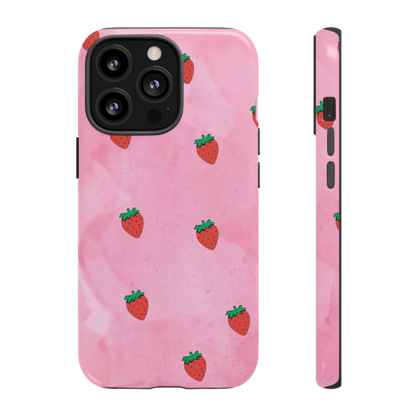 Strawberry Wallpaper Phone Case | iPhone 15 Plus/ Pro, 14, 13, 12| Google Pixel 7, Pro, 5| Samsung Galaxy S23 All Major Phone Models