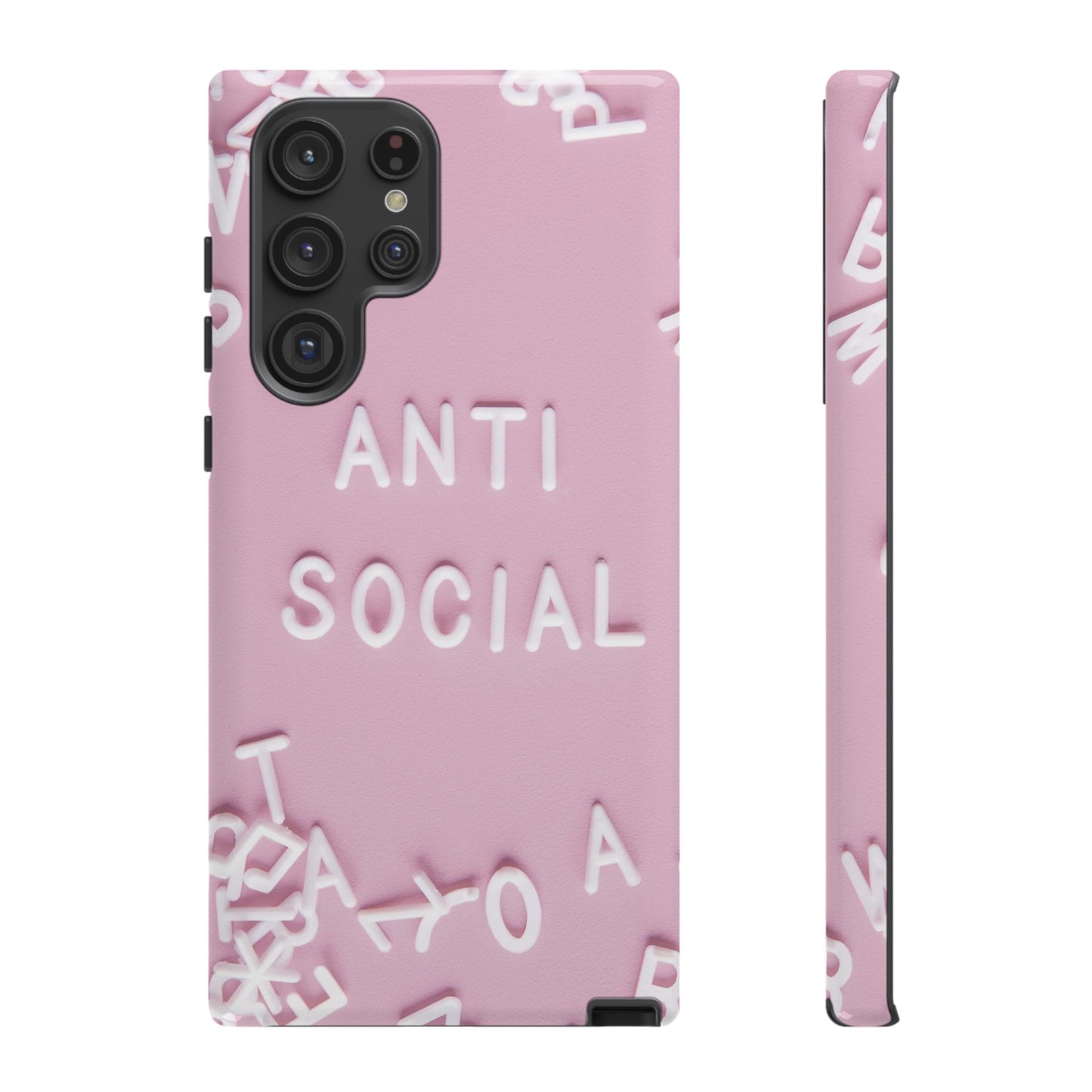 Anti Social Phone Case | iPhone 15 Plus/ Pro, 14, 13, 12| Google Pixel 7, Pro, 5| Samsung Galaxy S23 All Major Phone Models