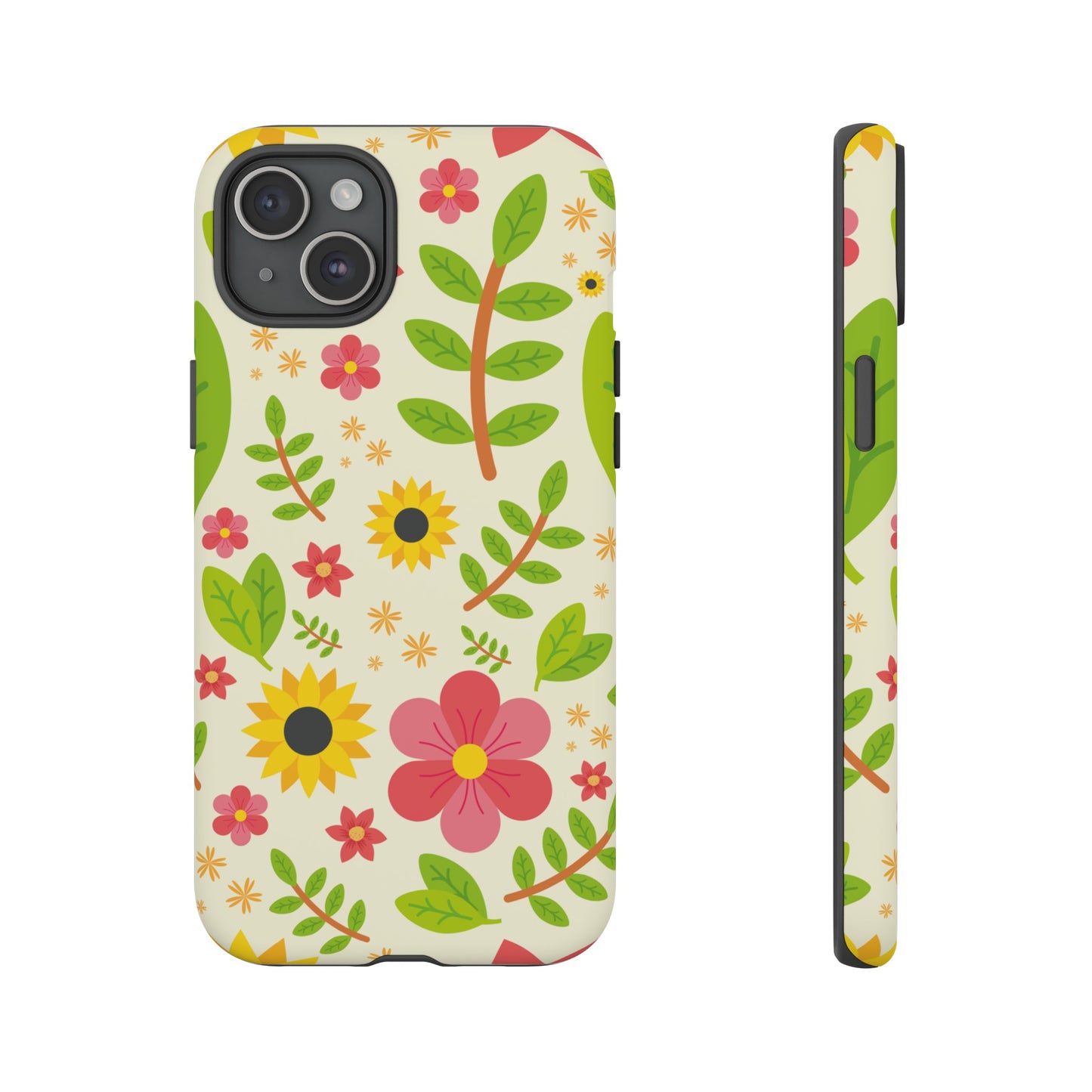 Botanical Flowers Phone Case | iPhone 15 Plus/ Pro, 14, 13, 12| Google Pixel 7, Pro, 5| Samsung Galaxy S23 All Major Phone Models