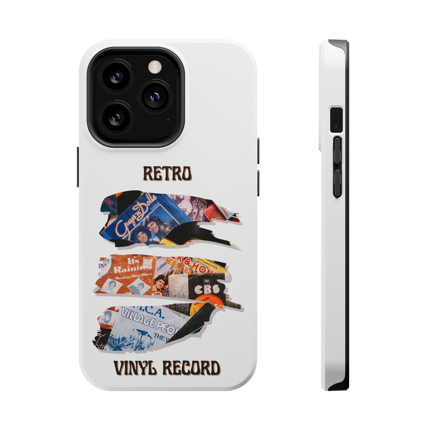 Retro Vinyl Record Phone Case | iPhone 15 Plus/ Pro, 14, 13, 12|