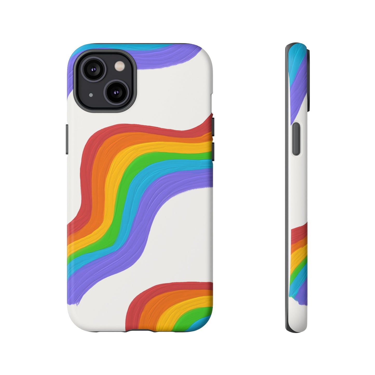 Rainbow Wallpaper Phone Case | iPhone 15 Plus/ Pro, 14, 13, 12| Google Pixel 7, Pro, 5| Samsung Galaxy S23 All Major Phone Models