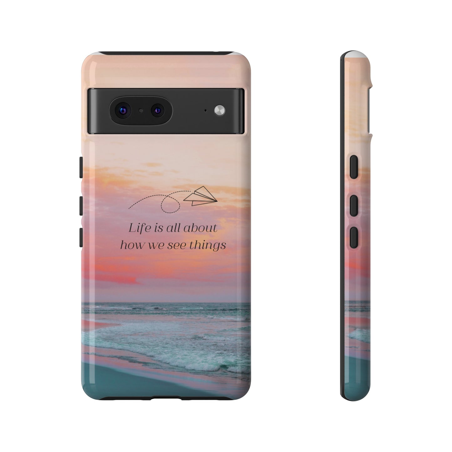 Thoughts at Sunset Phone Case | iPhone 15 Plus/ Pro, 14, 13, 12| Google Pixel 7, Pro, 5| Samsung Galaxy S23 All Major Phone Models