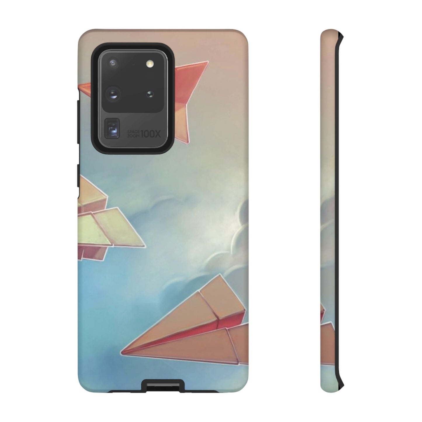 Paper Plane Wallpaper Phone Case | iPhone 15 Plus/ Pro, 14, 13, 12| Google Pixel 7, Pro, 5| Samsung Galaxy S23 All Major Phone Models