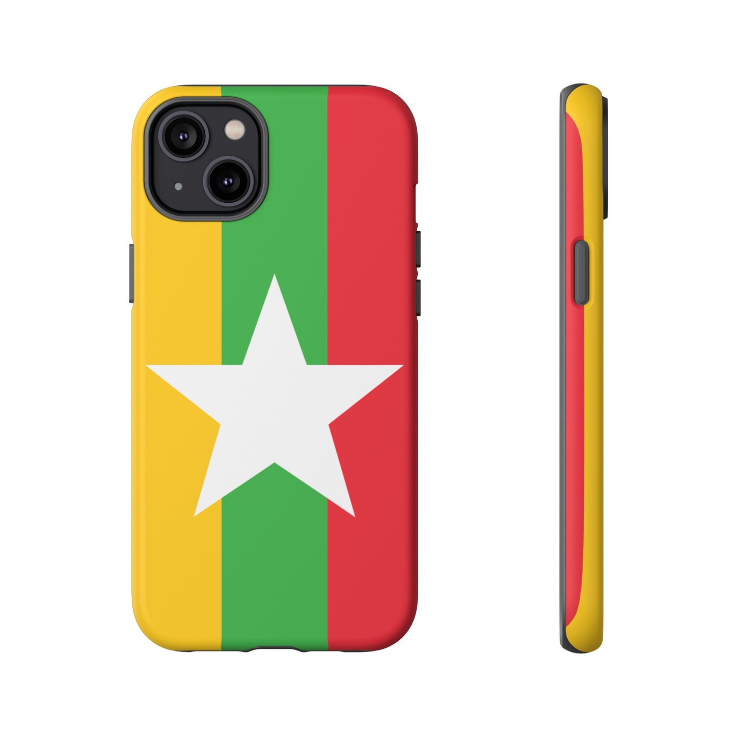 Myanmar Flag Phone Case | iPhone 15 Plus/ Pro, 14, 13, 12| Google Pixel 7, Pro, 5| Samsung Galaxy S23 All Major Phone Models