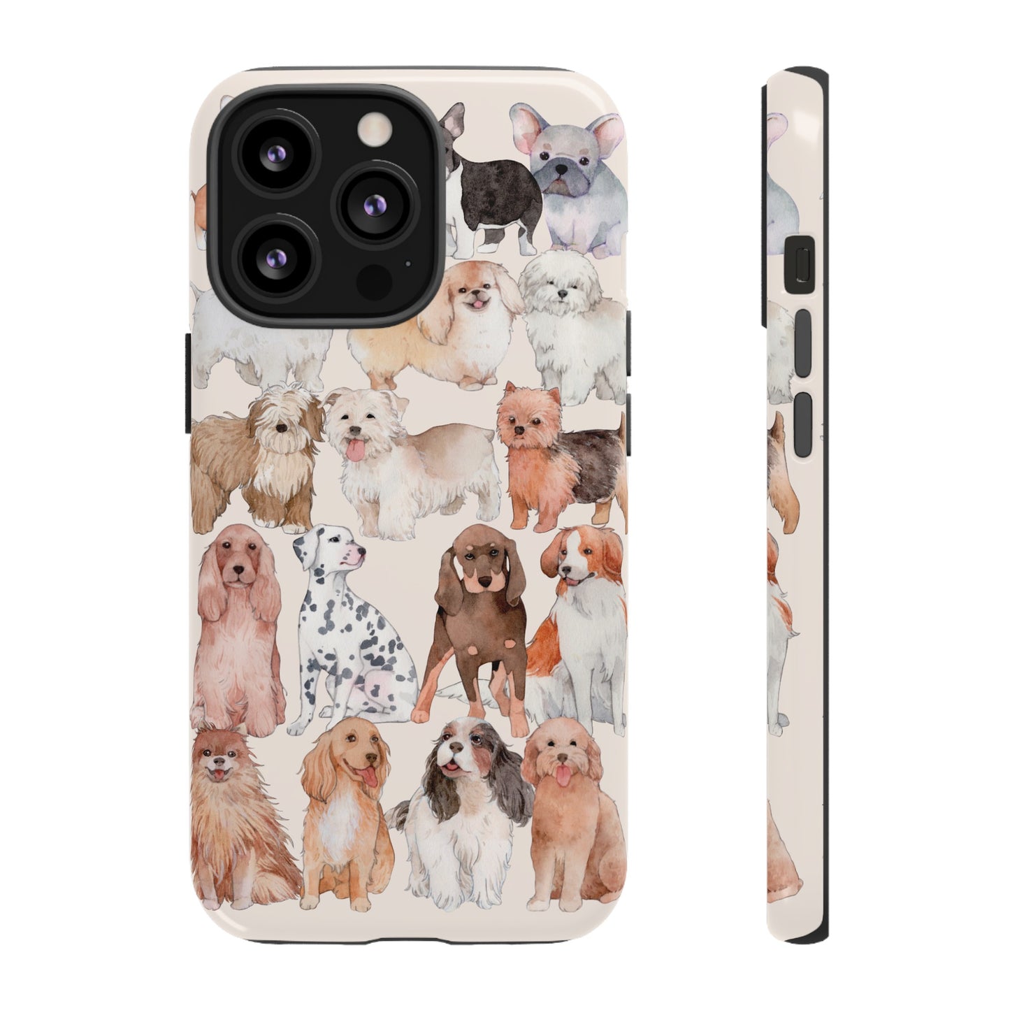 Dog Collage Wallpaper Phone Case | iPhone 15 Plus/ Pro, 14, 13, 12| Google Pixel 7, Pro, 5| Samsung Galaxy S23 All Major Phone Models