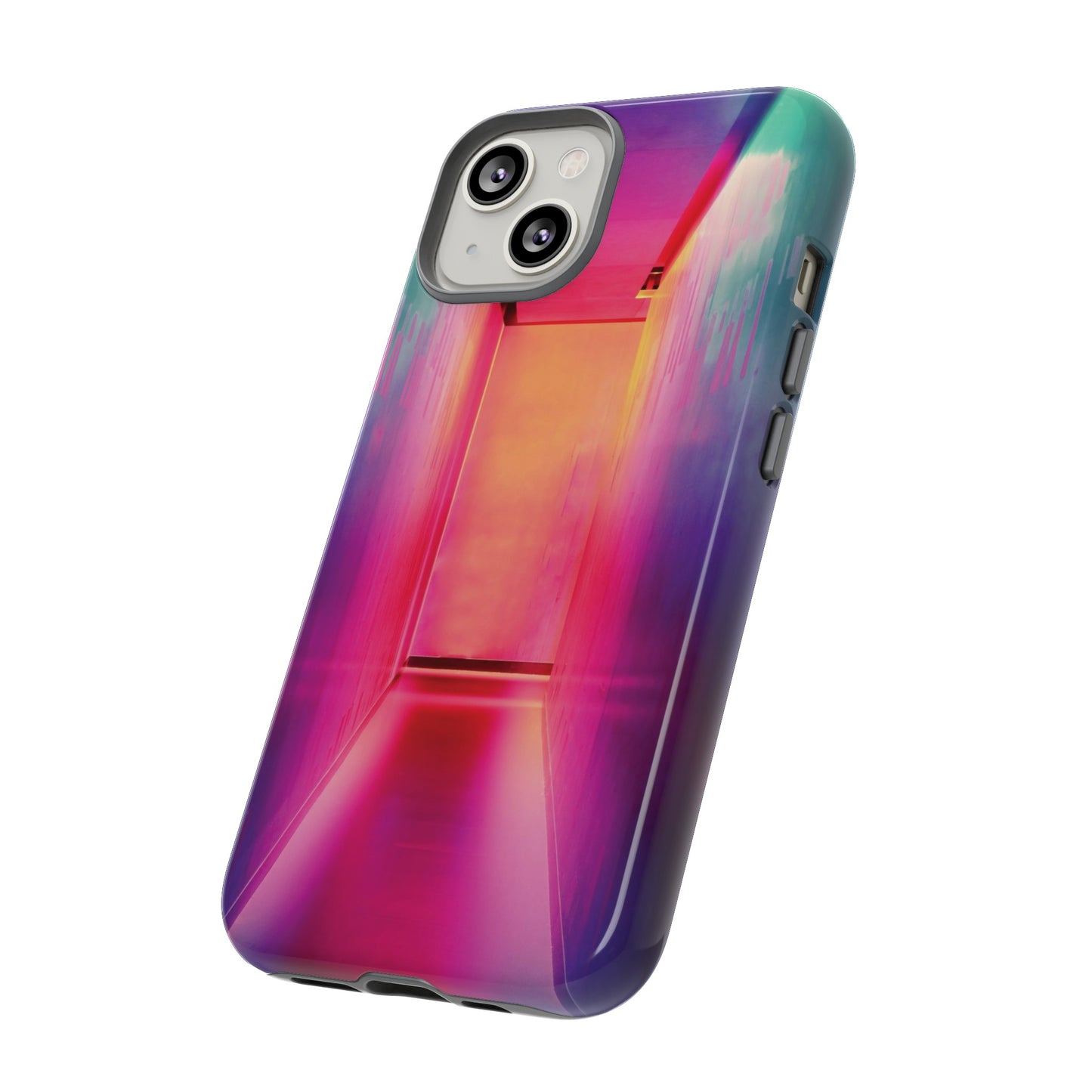 Rainbow Hallway Wallpaper Phone Case | iPhone 15 Plus/ Pro, 14, 13, 12| Google Pixel 7, Pro, 5| Samsung Galaxy S23 All Major Phone Models