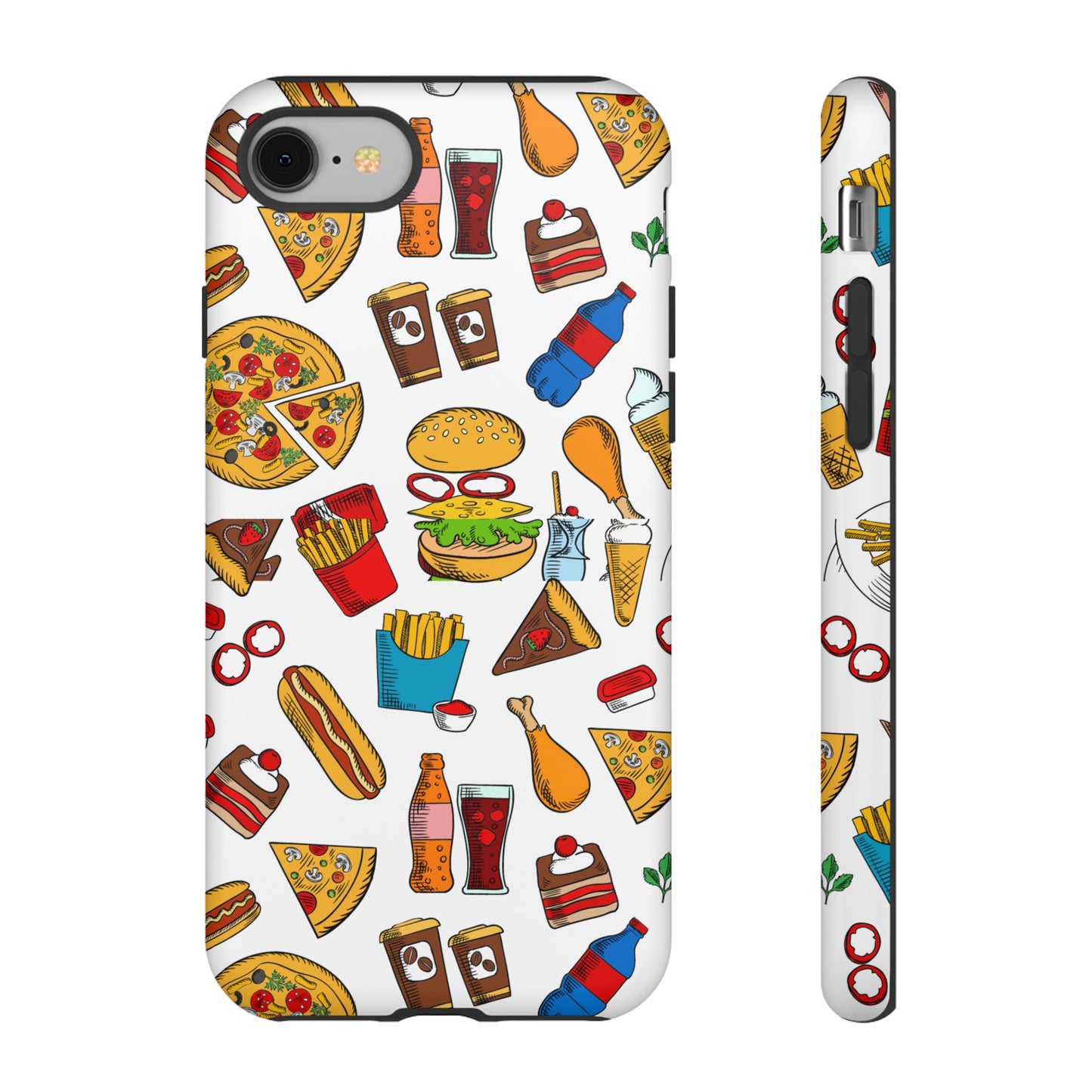 Fast Food Wallpaper Phone Case | iPhone 15 Plus/ Pro, 14, 13, 12| Google Pixel 7, Pro, 5| Samsung Galaxy S23 All Major Phone Models