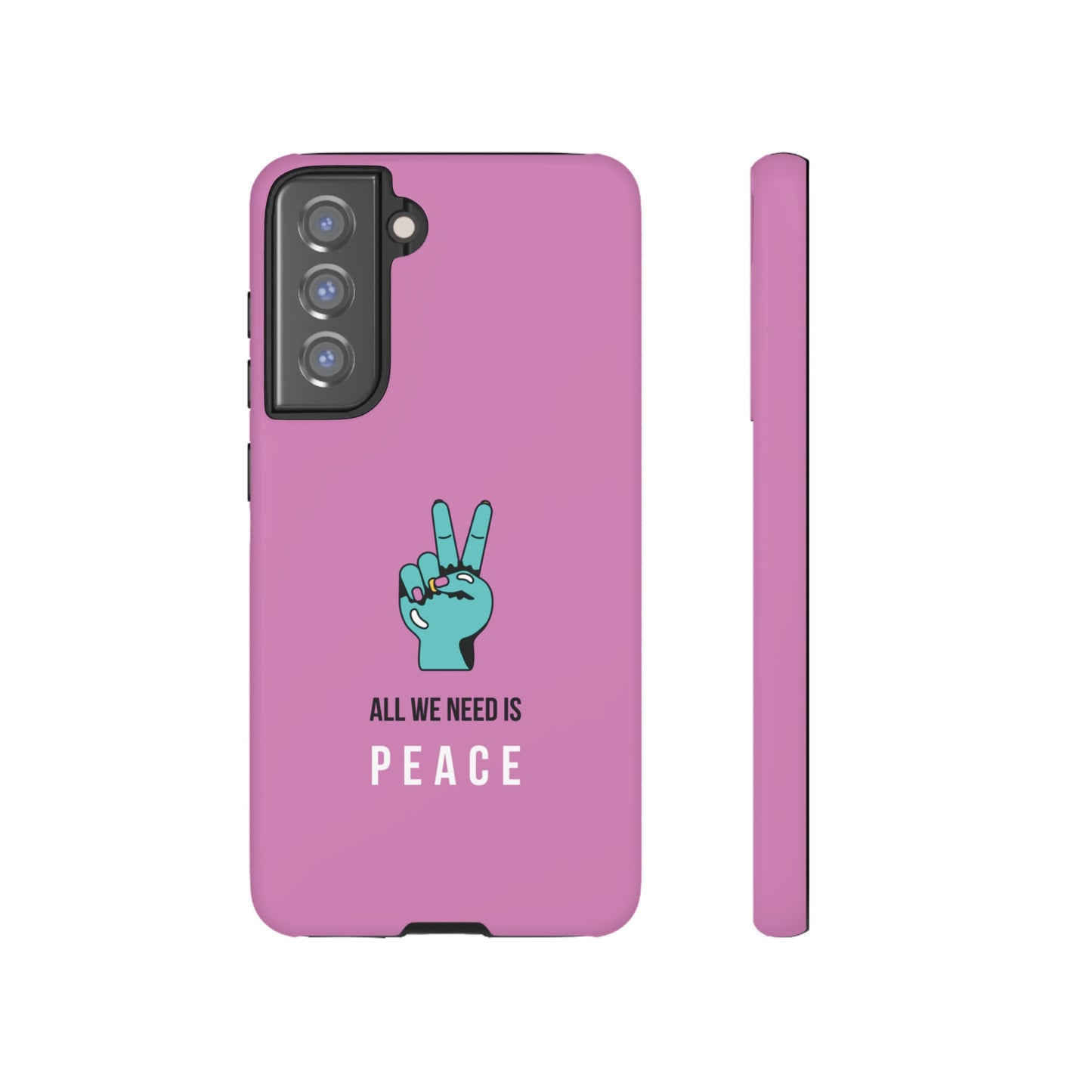 All We Need Is Peace Wallpaper Phone Case | iPhone 15 Plus/ Pro, 14, 13, 12| Google Pixel 7, Pro, 5| Samsung Galaxy S23 All Major Phone Models