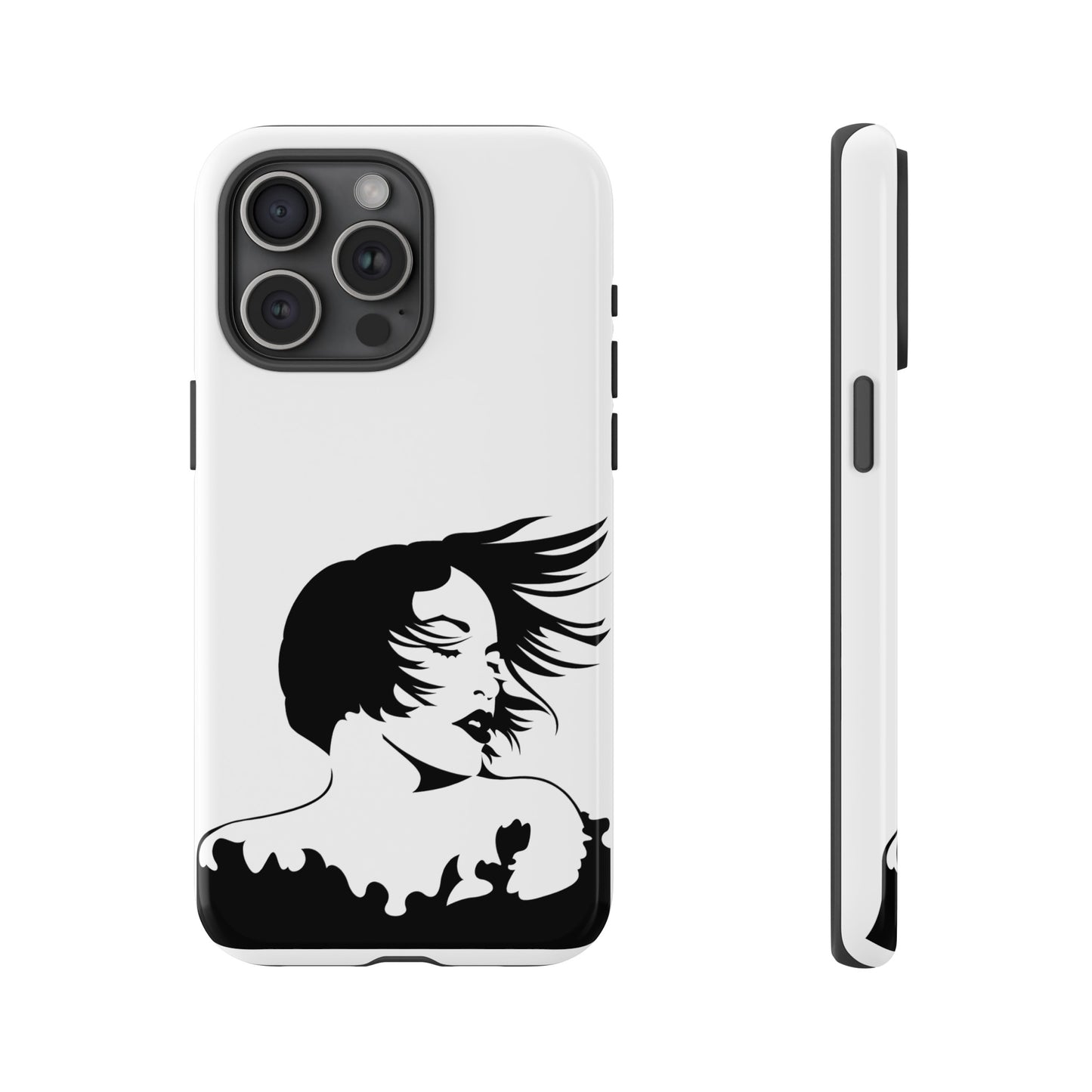 Woman In The Wind Phone Case | iPhone 15 Plus/ Pro, 14, 13, 12| Google Pixel 7, Pro, 5| Samsung Galaxy S23 All Major Phone Models