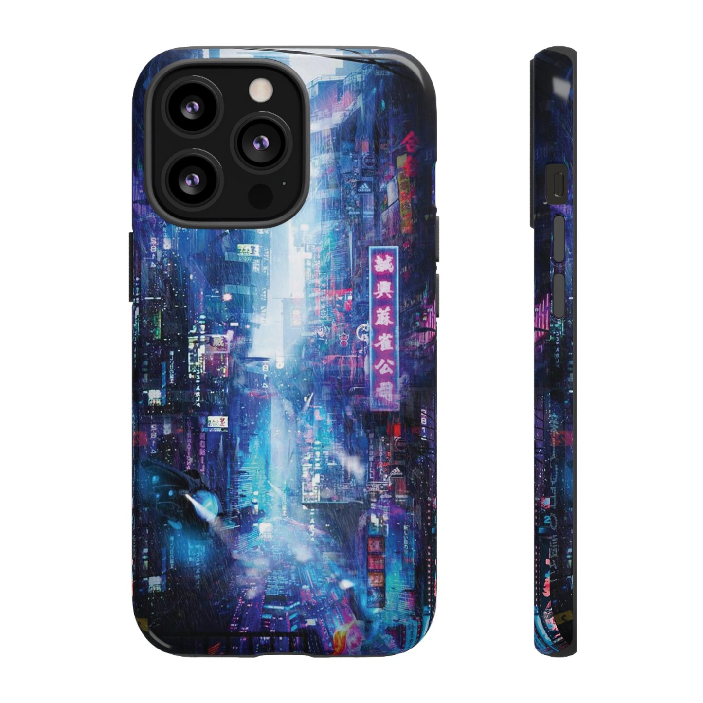 Night Life Futuristic City Wallpaper Phone Case | iPhone 15 Plus/ Pro, 14, 13, 12| Google Pixel 7, Pro, 5| Samsung Galaxy S23 All Major Phone Models