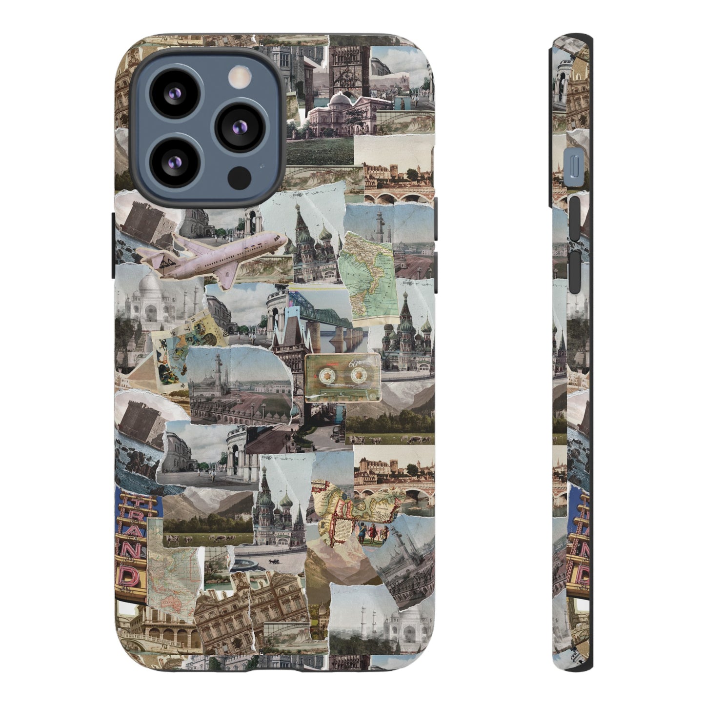 Travel Collage Wallpaper Phone Case | iPhone 15 Plus/ Pro, 14, 13, 12| Google Pixel 7, Pro, 5| Samsung Galaxy S23 All Major Phone Models