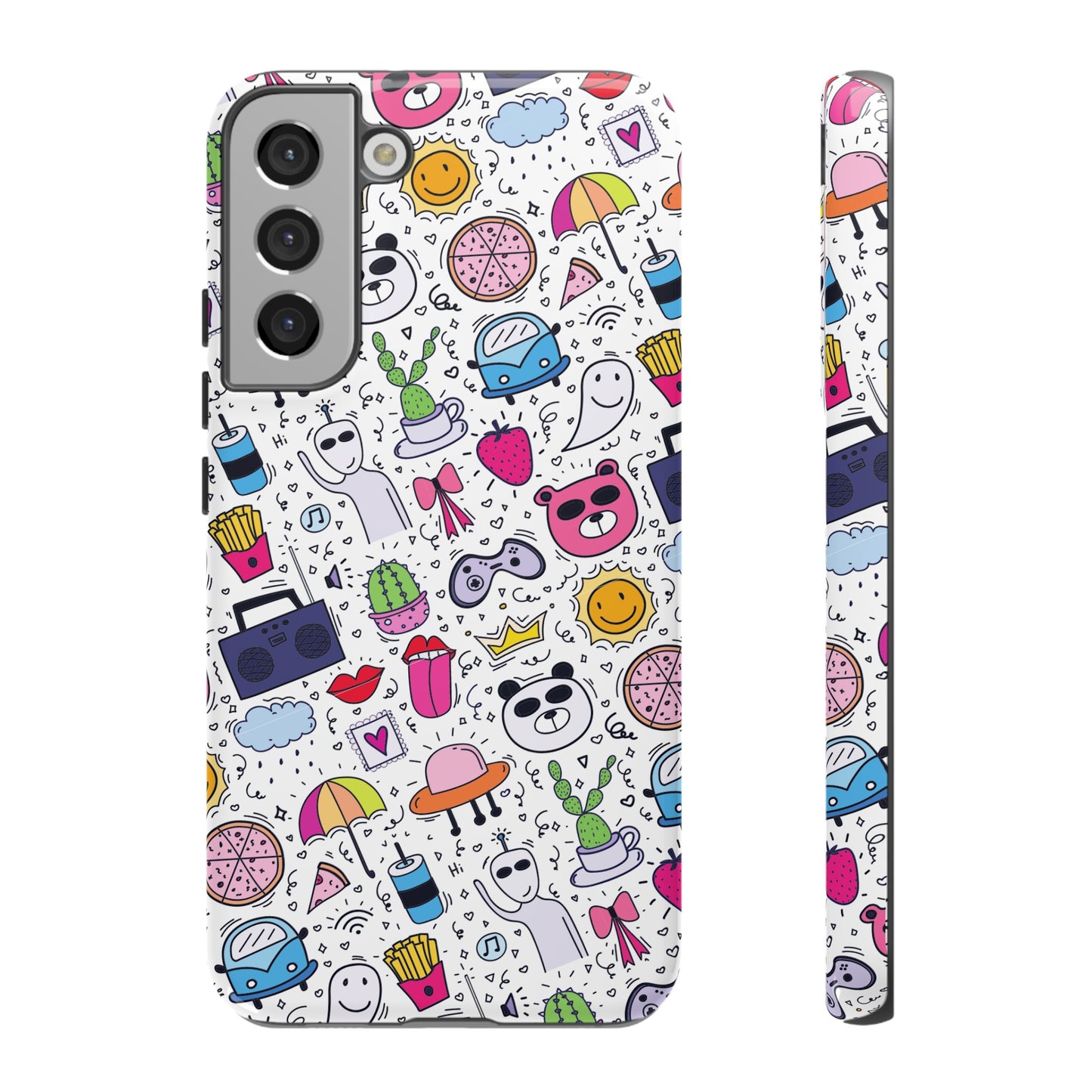 Cartoon Collage Phone Case | iPhone 15 Plus/ Pro, 14, 13, 12| Google Pixel 7, Pro, 5| Samsung Galaxy S23 All Major Phone Models