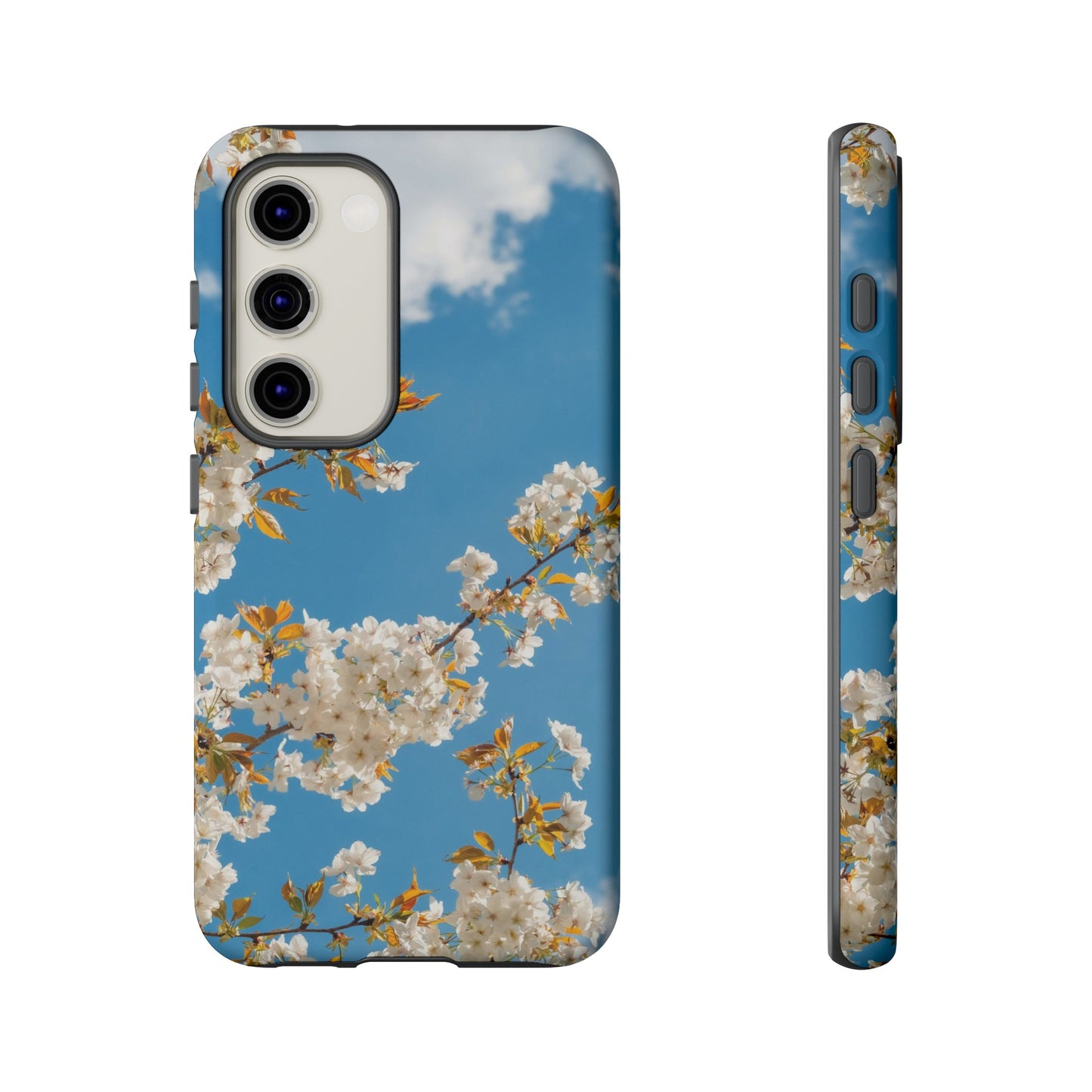 White Blossom Wallpaper Phone Case | iPhone 15 Plus/ Pro, 14, 13, 12| Google Pixel 7, Pro, 5| Samsung Galaxy S23 All Major Phone Models