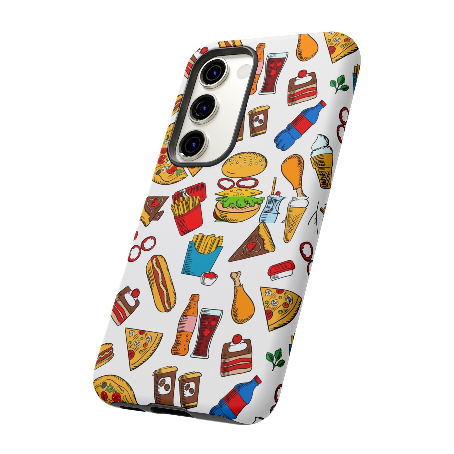 Fast Food Wallpaper Phone Case | iPhone 15 Plus/ Pro, 14, 13, 12| Google Pixel 7, Pro, 5| Samsung Galaxy S23 All Major Phone Models