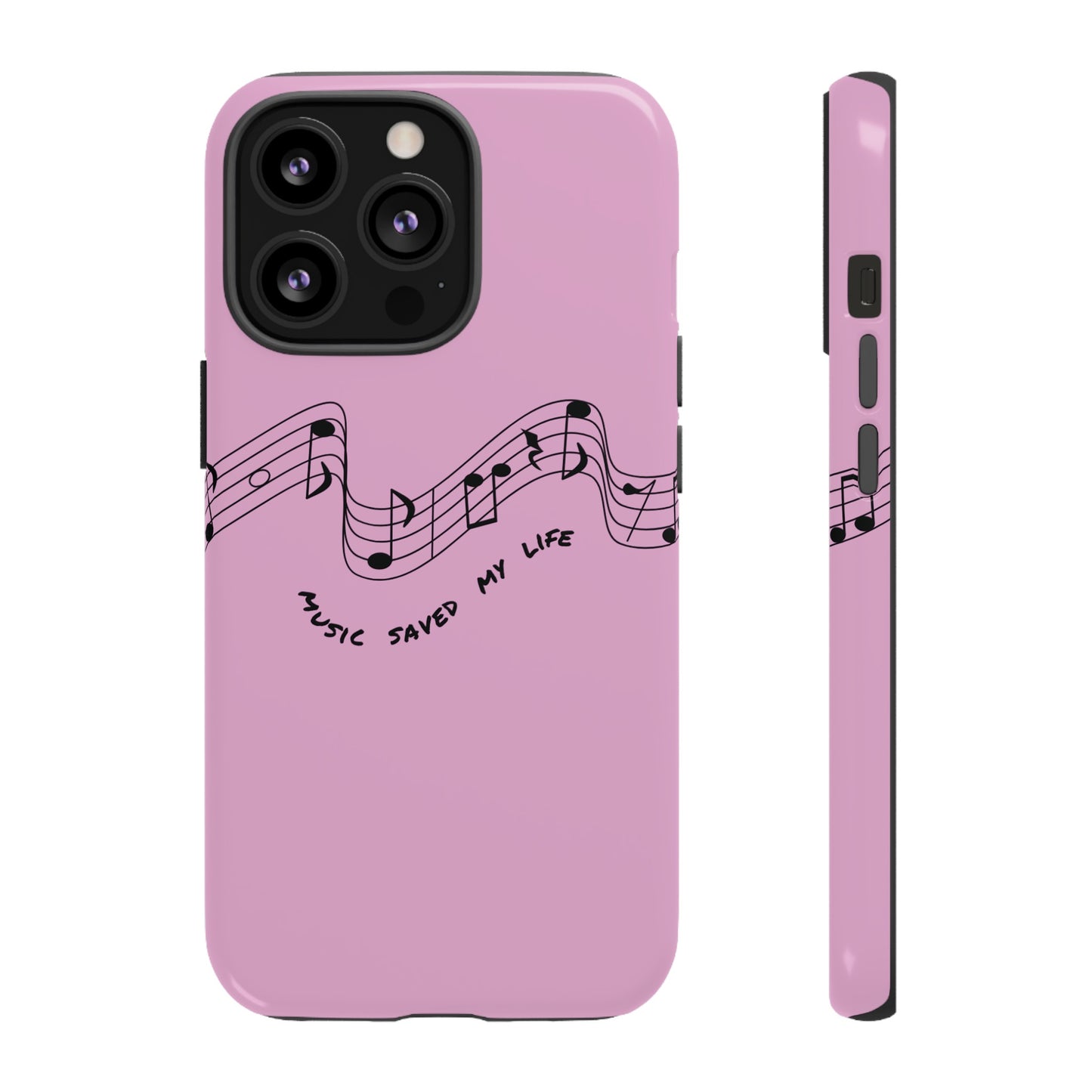 Music Saved My Life Wallpaper Phone Case | iPhone 15 Plus/ Pro, 14, 13, 12| Google Pixel 7, Pro, 5| Samsung Galaxy S23 All Major Phone Models