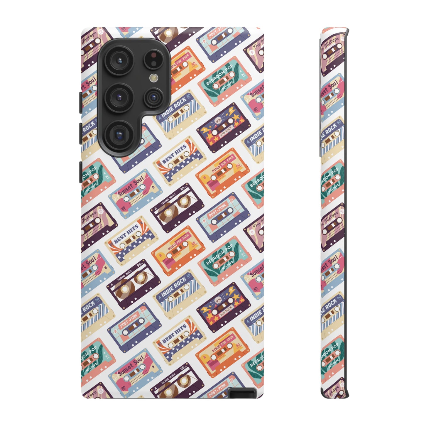 Retro Cassettes Phone Case | iPhone 15 Plus/ Pro, 14, 13, 12| Google Pixel 7, Pro, 5| Samsung Galaxy S23 All Major Phone Models