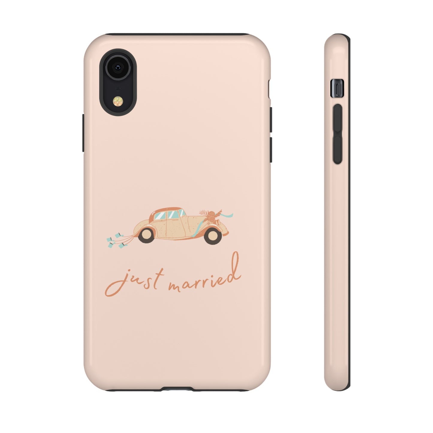 Just Married Phone Case | iPhone 15 Plus/ Pro, 14, 13, 12| Google Pixel 7, Pro, 5| Samsung Galaxy S23 All Major Phone Models