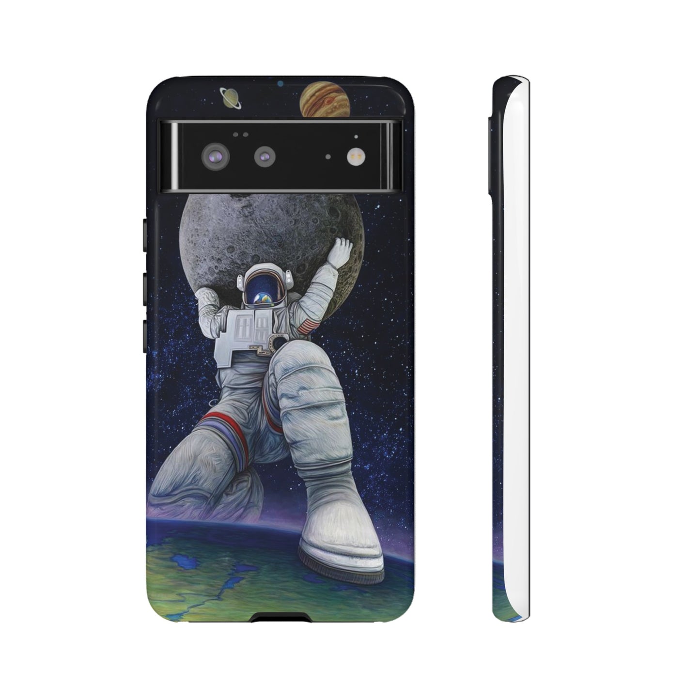 Astronaut Holding The Moon Phone Case | iPhone 15 Plus/ Pro, 14, 13, 12| Google Pixel 7, Pro, 5| Samsung Galaxy S23 All Major Phone Models