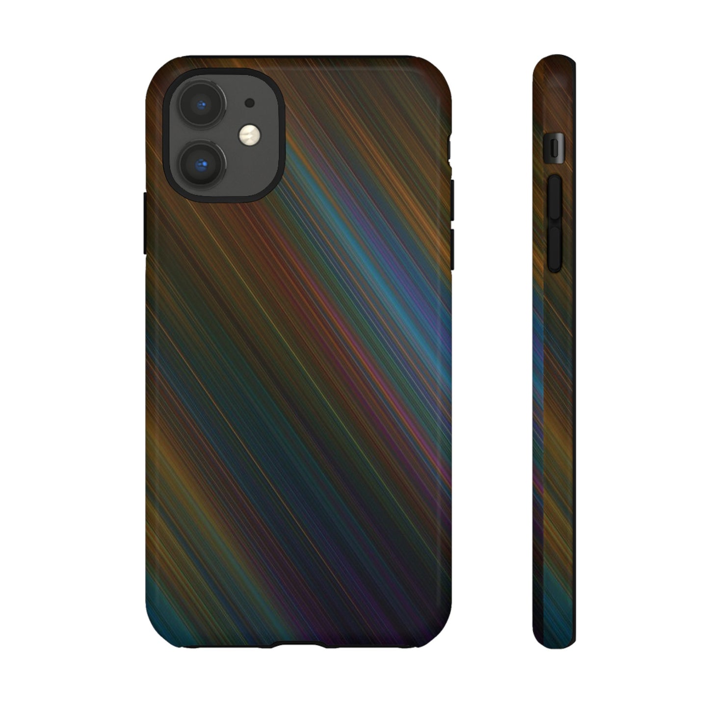 Slanted Rainbow Wallpaper Phone Case | iPhone 15 Plus/ Pro, 14, 13, 12| Google Pixel 7, Pro, 5| Samsung Galaxy S23 All Major Phone Models