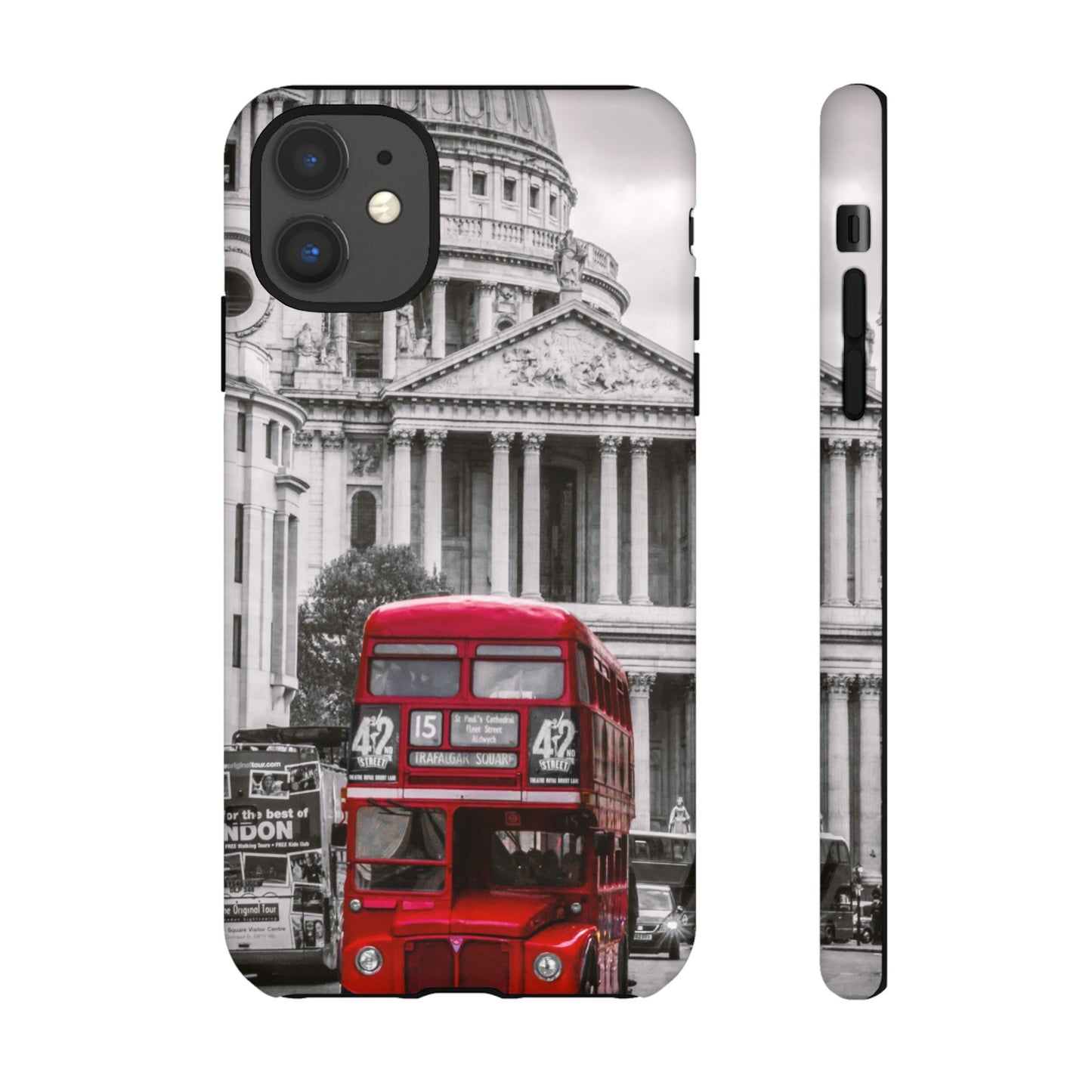 London Bus Wallpaper Phone Case | iPhone 15 Plus/ Pro, 14, 13, 12| Google Pixel 7, Pro, 5| Samsung Galaxy S23 All Major Phone Models