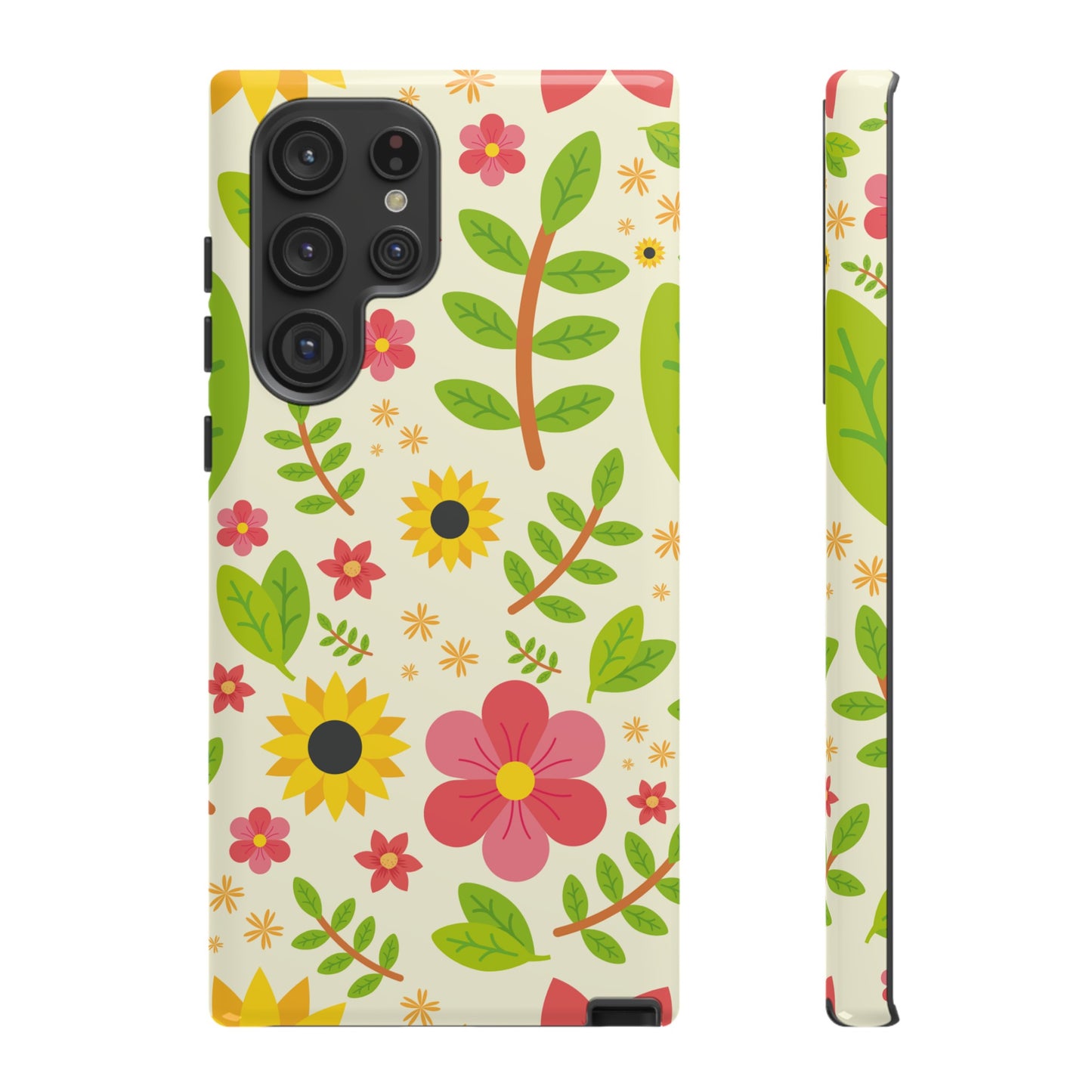 Botanical Flowers Phone Case | iPhone 15 Plus/ Pro, 14, 13, 12| Google Pixel 7, Pro, 5| Samsung Galaxy S23 All Major Phone Models