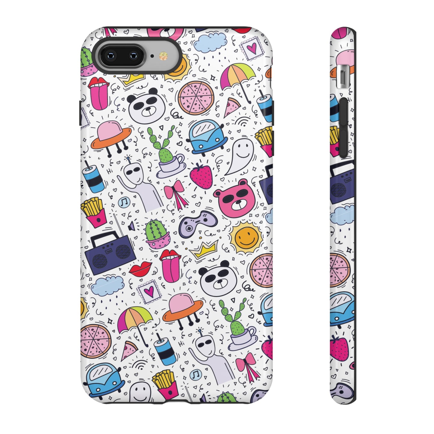 Cartoon Collage Phone Case | iPhone 15 Plus/ Pro, 14, 13, 12| Google Pixel 7, Pro, 5| Samsung Galaxy S23 All Major Phone Models