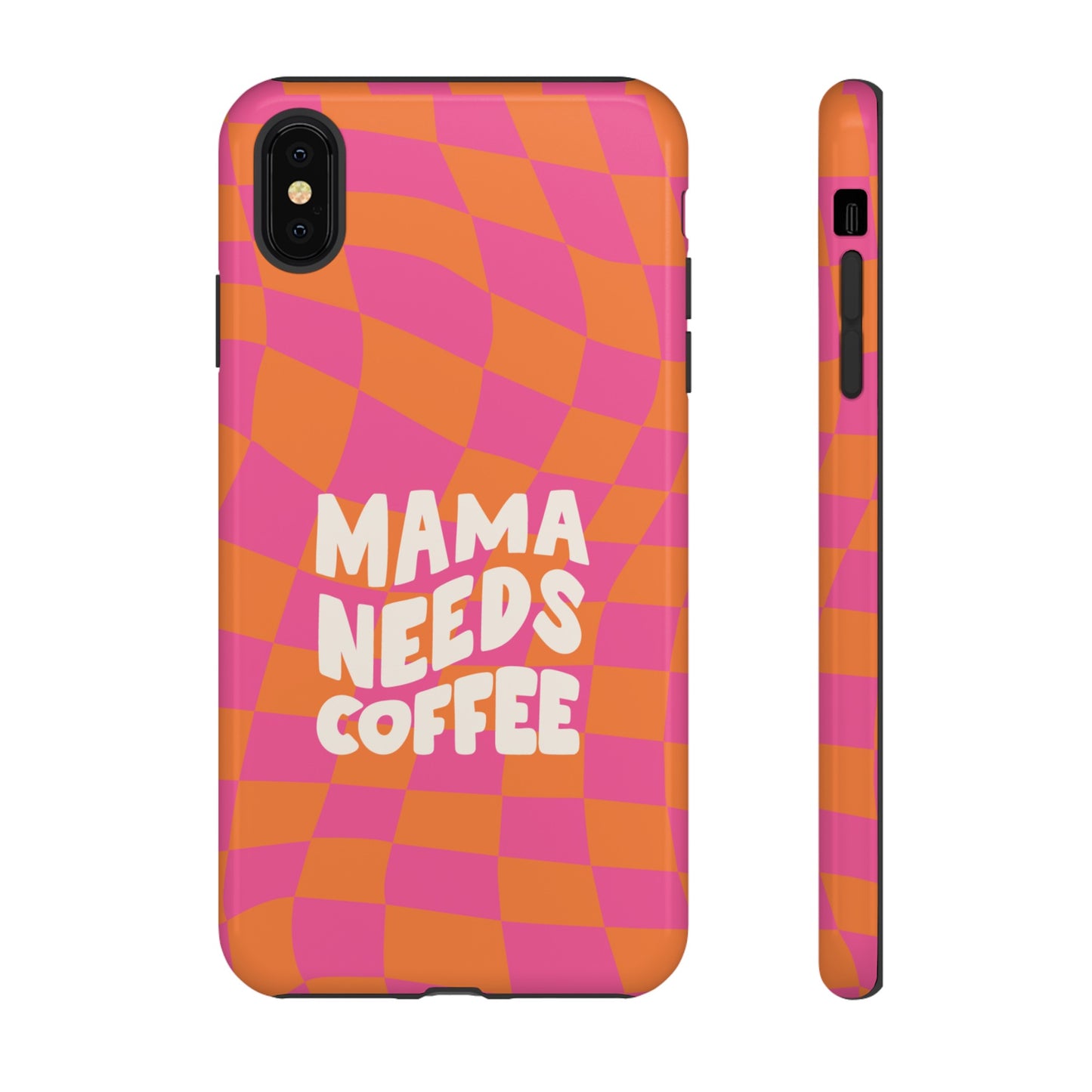 Mama Needs Coffee Wallpaper Phone Case | iPhone 15 Plus/ Pro, 14, 13, 12| Google Pixel 7, Pro, 5| Samsung Galaxy S23 All Major Phone Models