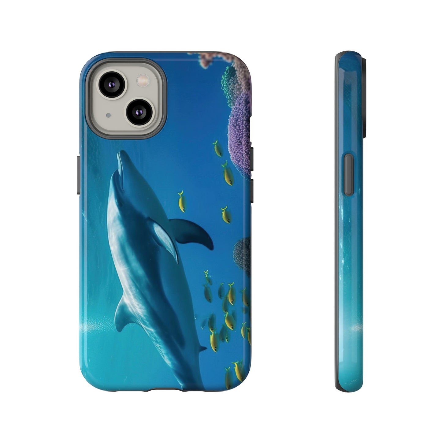 Dolphin Wallpaper Phone Case | iPhone 15 Plus/ Pro, 14, 13, 12| Google Pixel 7, Pro, 5| Samsung Galaxy S23 All Major Phone Models