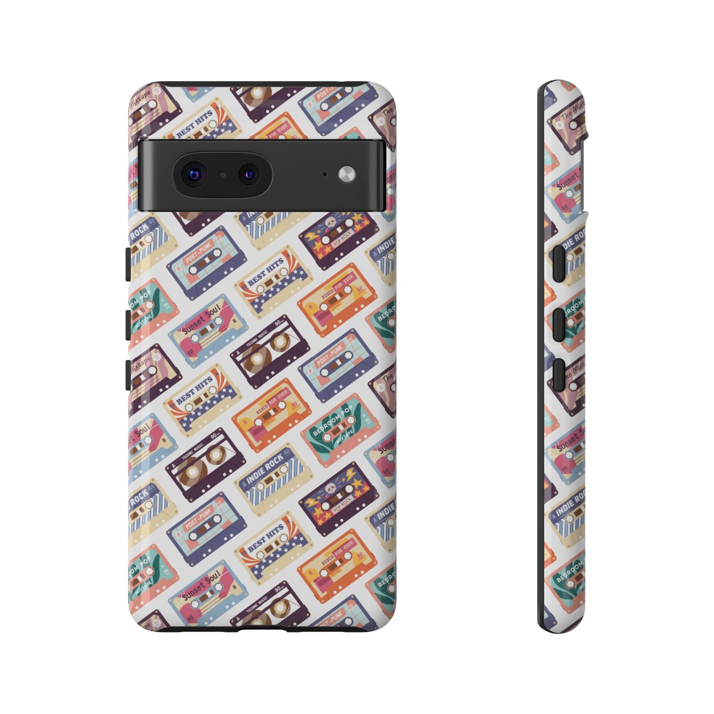 Retro Cassettes Phone Case | iPhone 15 Plus/ Pro, 14, 13, 12| Google Pixel 7, Pro, 5| Samsung Galaxy S23 All Major Phone Models