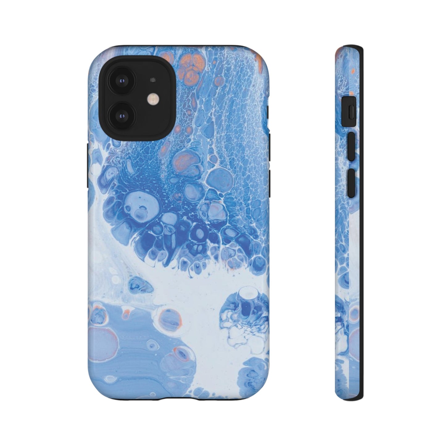 Blue and White Resin Inspired Phone Case |iPhone 15 Plus/ Pro, 14, 13, 12| Google Pixel 7, Pro, 5| Samsung Galaxy S23 All Major Phone Models