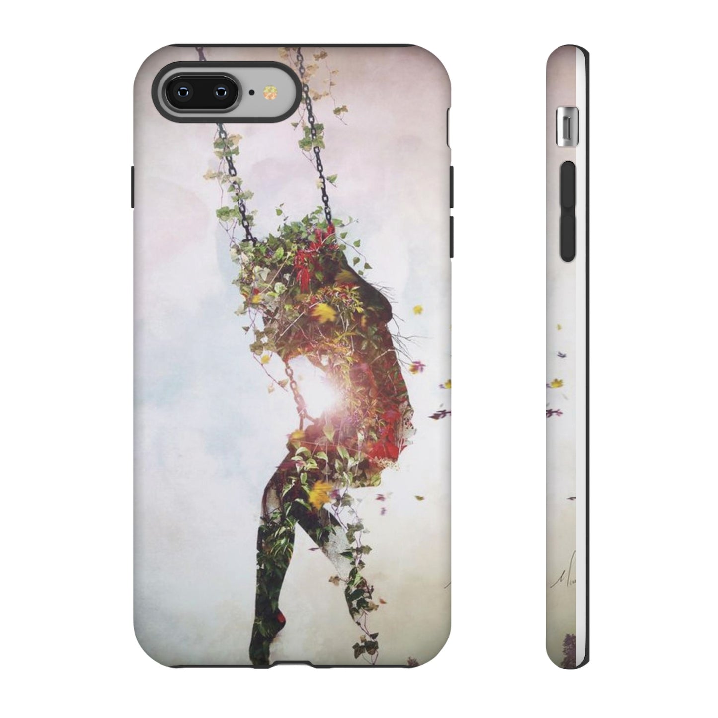 Flower Swing Girl Wallpaper Phone Case | iPhone 15 Plus/ Pro, 14, 13, 12| Google Pixel 7, Pro, 5| Samsung Galaxy S23 All Major Phone Models