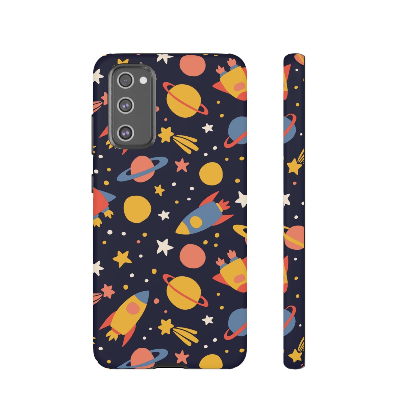 Cartoon Space Wallpaper Phone Case | iPhone 15 Plus/ Pro, 14, 13, 12| Google Pixel 7, Pro, 5| Samsung Galaxy S23 All Major Phone Models