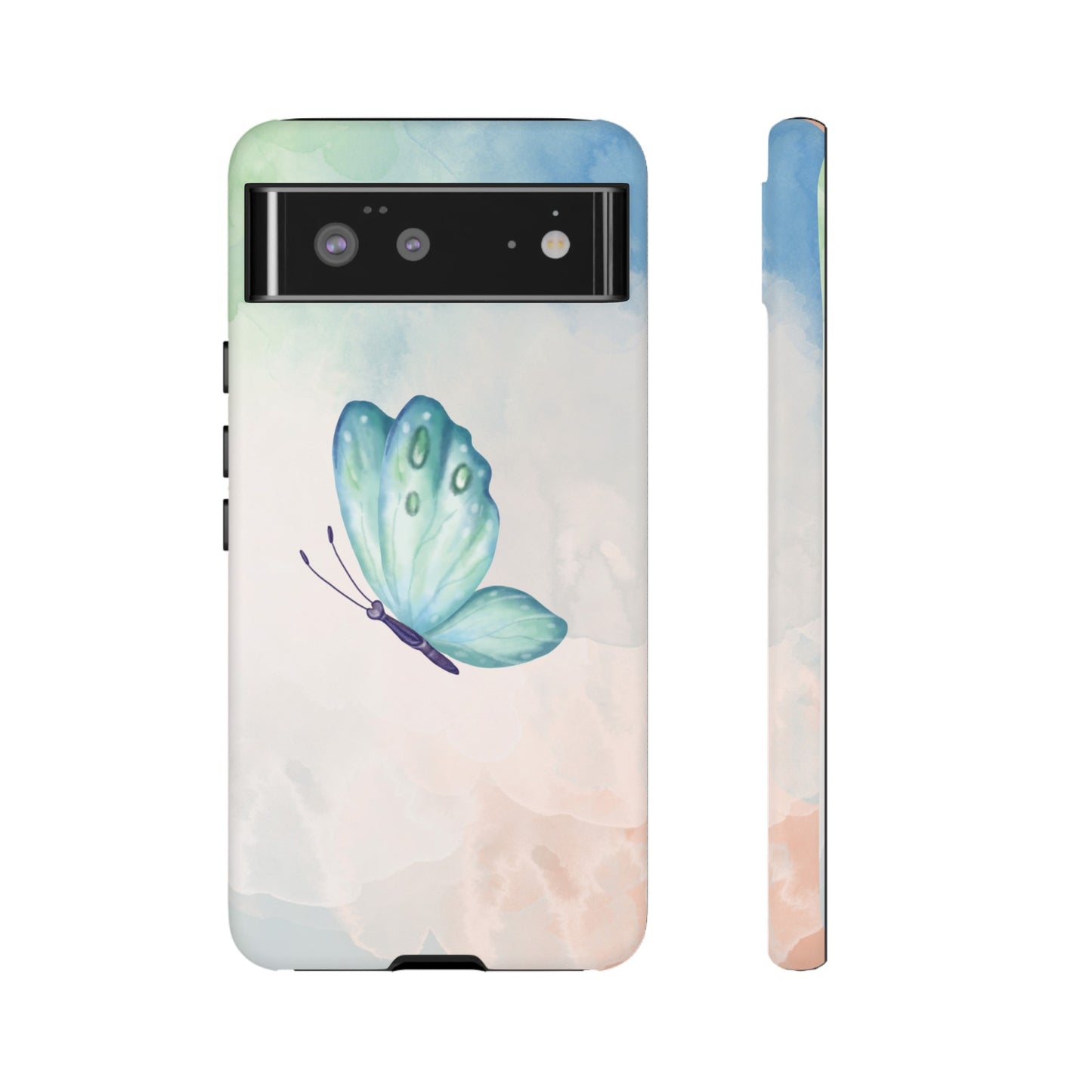 Blue Butterfly Wallpaper Phone Case  | iPhone 15 Plus/ Pro, 14, 13, 12| Google Pixel 7, Pro, 5| Samsung Galaxy S23 All Major Phone Models