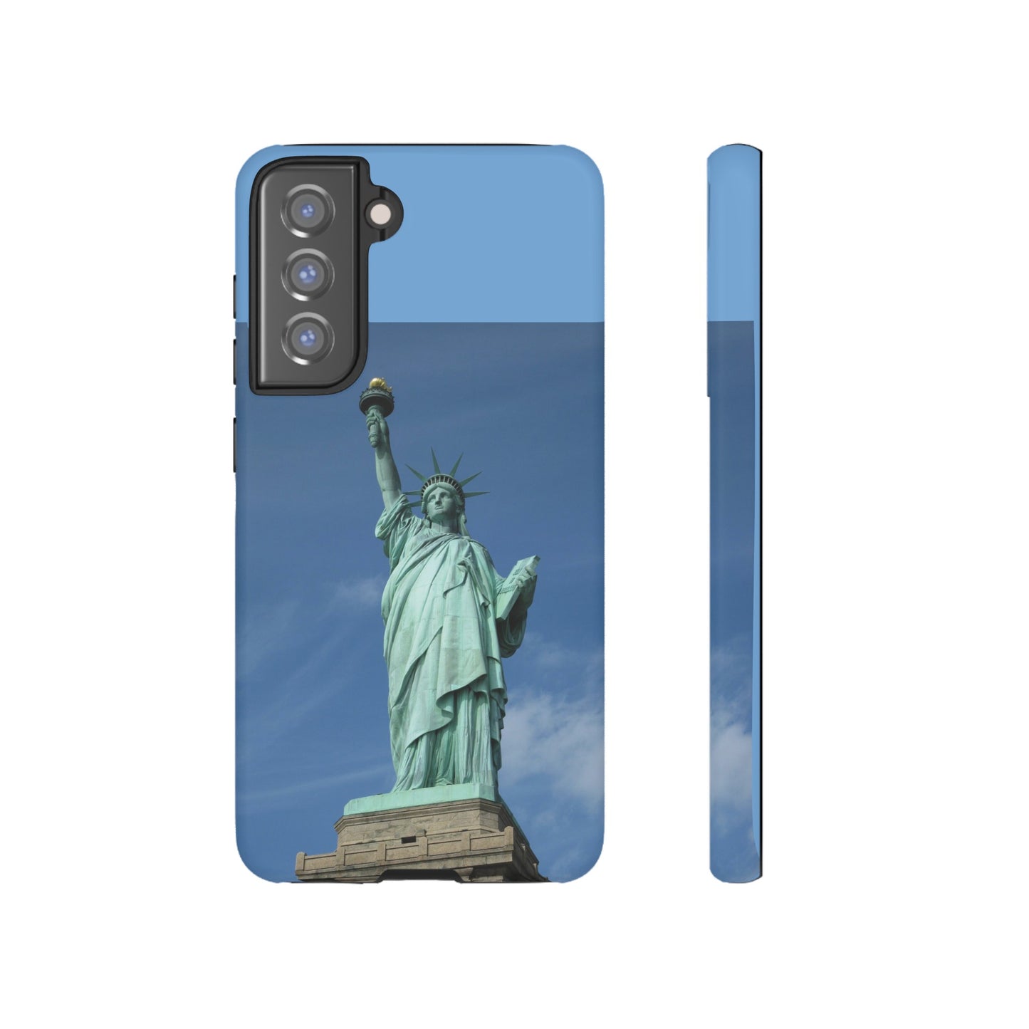 Statue Of Liberty Wallpaper Phone Case | iPhone 15 Plus/ Pro, 14, 13, 12| Google Pixel 7, Pro, 5| Samsung Galaxy S23 All Major Phone Models