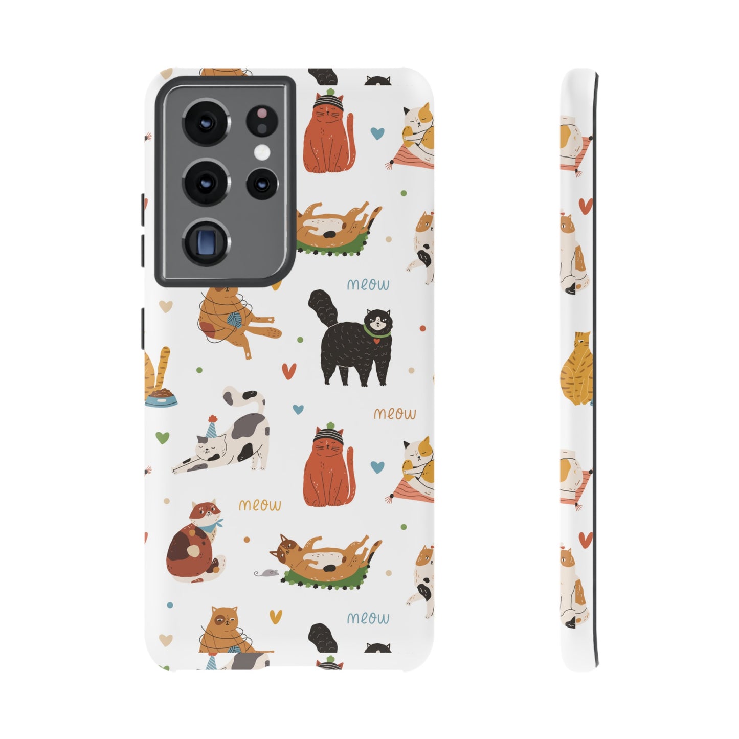 Collage of Cats Wallpaper Phone Case | iPhone 15 Plus/ Pro, 14, 13, 12| Google Pixel 7, Pro, 5| Samsung Galaxy S23 All Major Phone Models