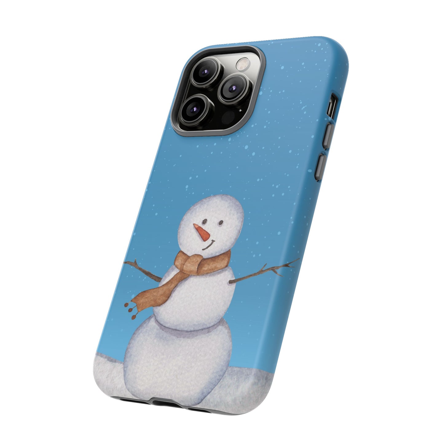 Snowman Wallpaper Phone Case | iPhone 15 Plus/ Pro, 14, 13, 12| Google Pixel 7, Pro, 5| Samsung Galaxy S23 All Major Phone Models