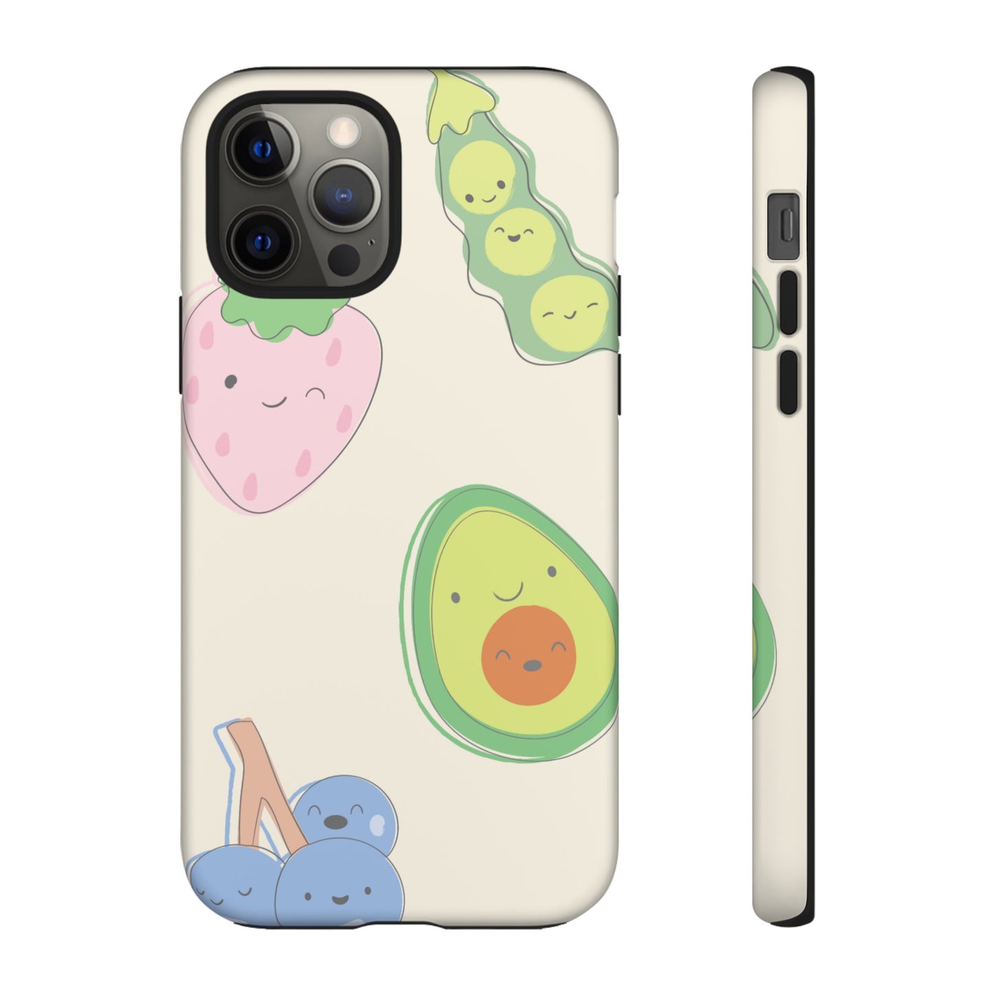 Happy Food Wallpaper Phone Case | iPhone 15 Plus/ Pro, 14, 13, 12| Google Pixel 7, Pro, 5| Samsung Galaxy S23 All Major Phone Models