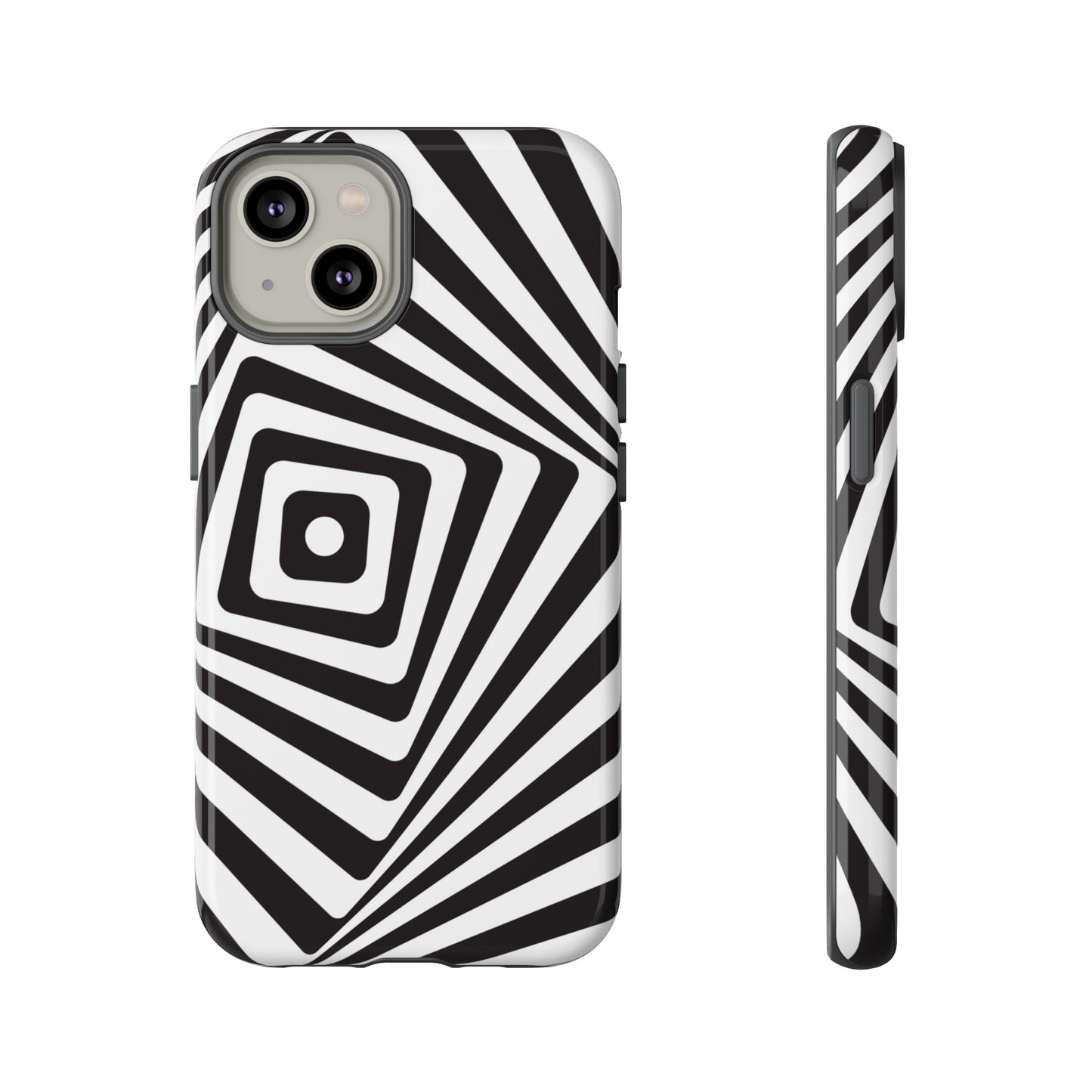 Black & White Spiral Wallpaper Phone Case | iPhone 15 Plus/ Pro, 14, 13, 12| Google Pixel 7, Pro, 5| Samsung Galaxy S23 All Major Phone Models