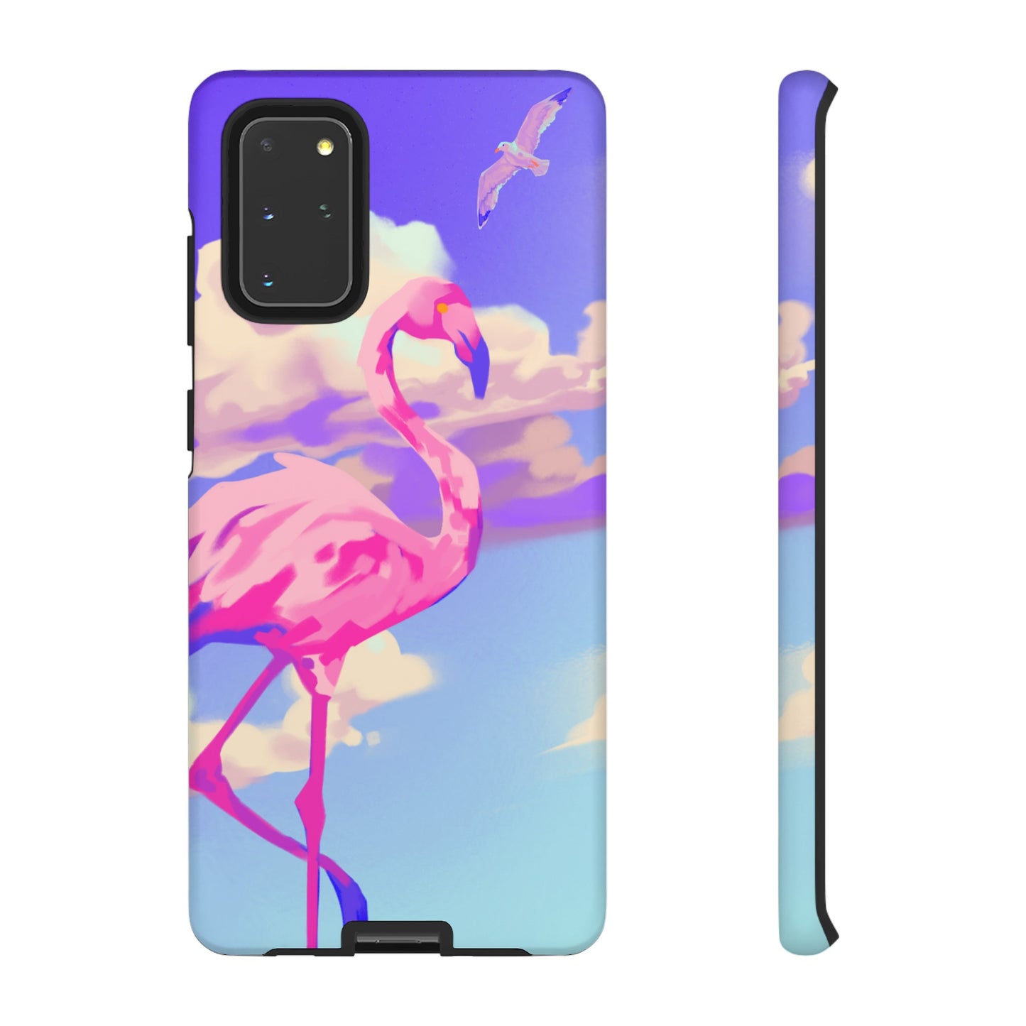 Flamingo In The Clouds Phone Case | iPhone 15 Plus/ Pro, 14, 13, 12| Google Pixel 7, Pro, 5| Samsung Galaxy S23 All Major Phone Models