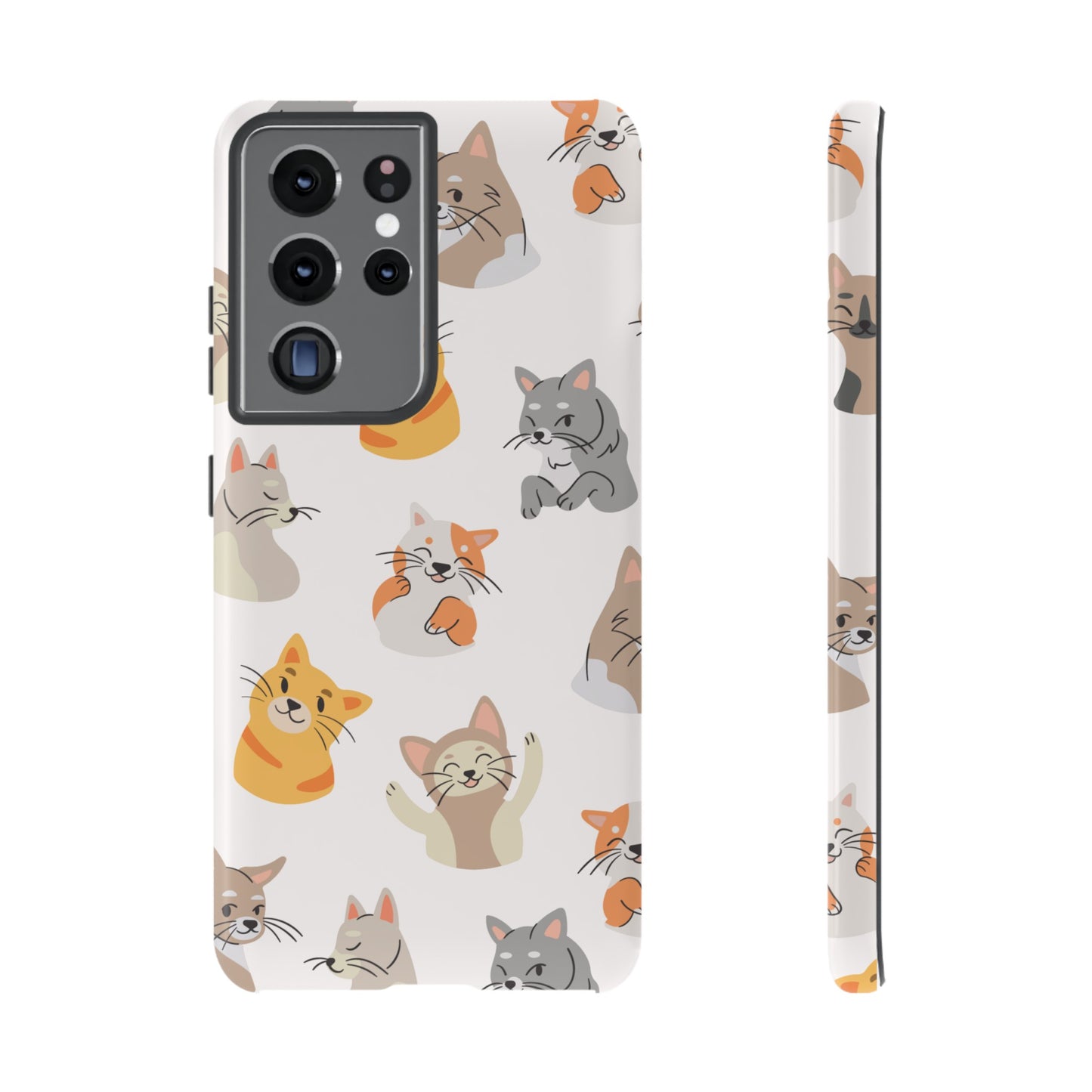 Adorable Cats Wallpaper Phone Case | iPhone 15 Plus/ Pro, 14, 13, 12| Google Pixel 7, Pro, 5| Samsung Galaxy S23 All Major Phone Models