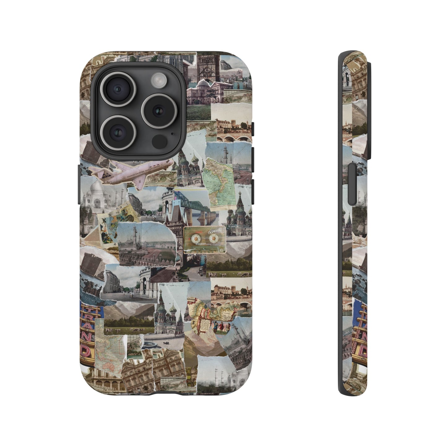 Travel Collage Wallpaper Phone Case | iPhone 15 Plus/ Pro, 14, 13, 12| Google Pixel 7, Pro, 5| Samsung Galaxy S23 All Major Phone Models