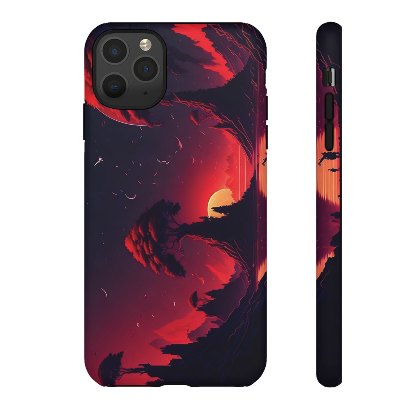 Red Sunset Wallpaper Phone Case | iPhone 15 Plus/ Pro, 14, 13, 12| Google Pixel 7, Pro, 5| Samsung Galaxy S23 All Major Phone Models