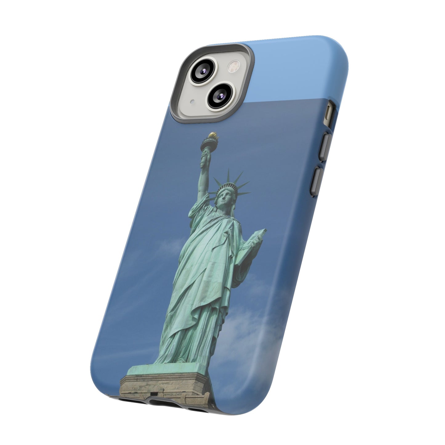 Statue Of Liberty Wallpaper Phone Case | iPhone 15 Plus/ Pro, 14, 13, 12| Google Pixel 7, Pro, 5| Samsung Galaxy S23 All Major Phone Models