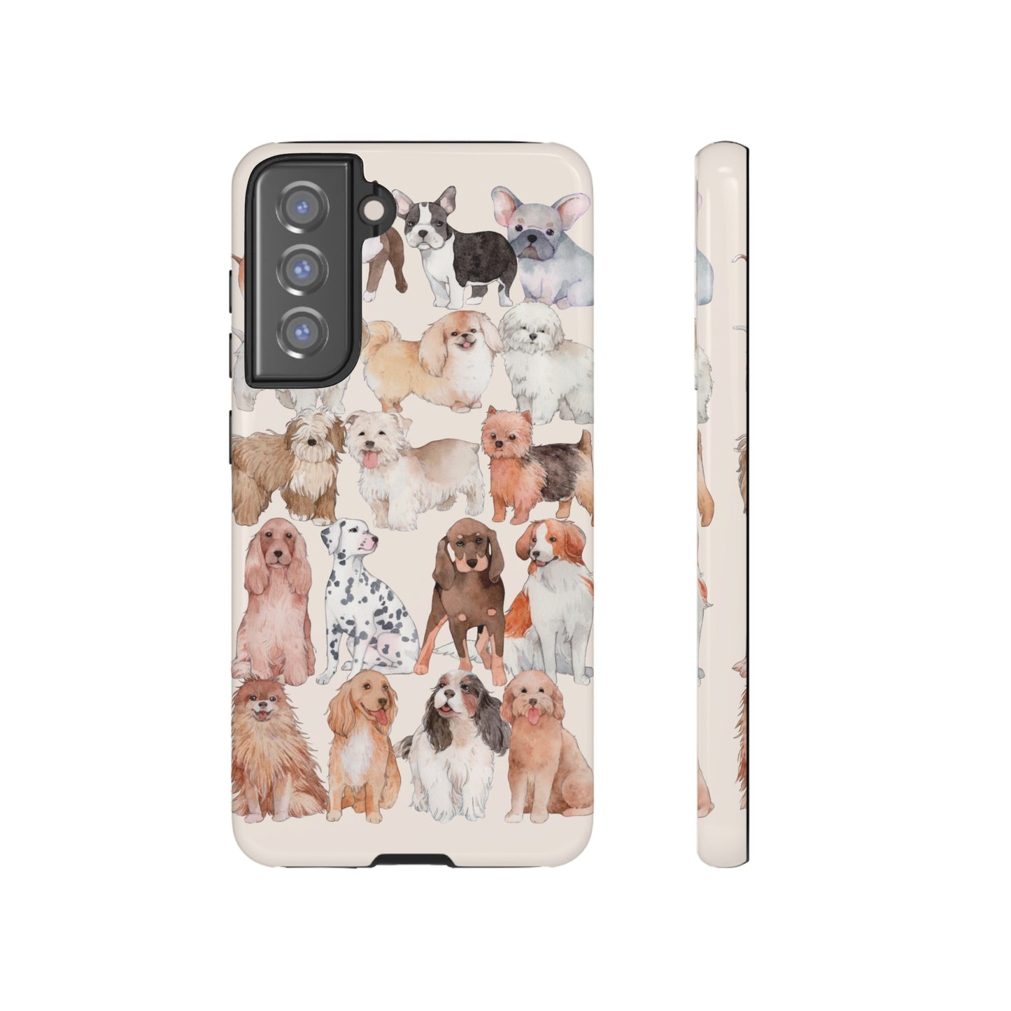 Dog Collage Wallpaper Phone Case | iPhone 15 Plus/ Pro, 14, 13, 12| Google Pixel 7, Pro, 5| Samsung Galaxy S23 All Major Phone Models