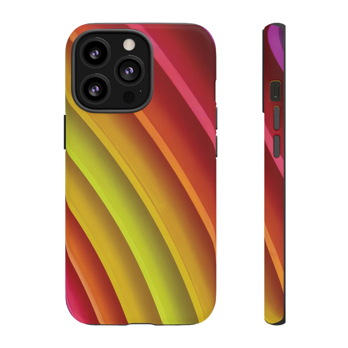 Curved Colourful Wallpaper Phone Case | iPhone 15 Plus/ Pro, 14, 13, 12| Google Pixel 7, Pro, 5| Samsung Galaxy S23 All Major Phone Models