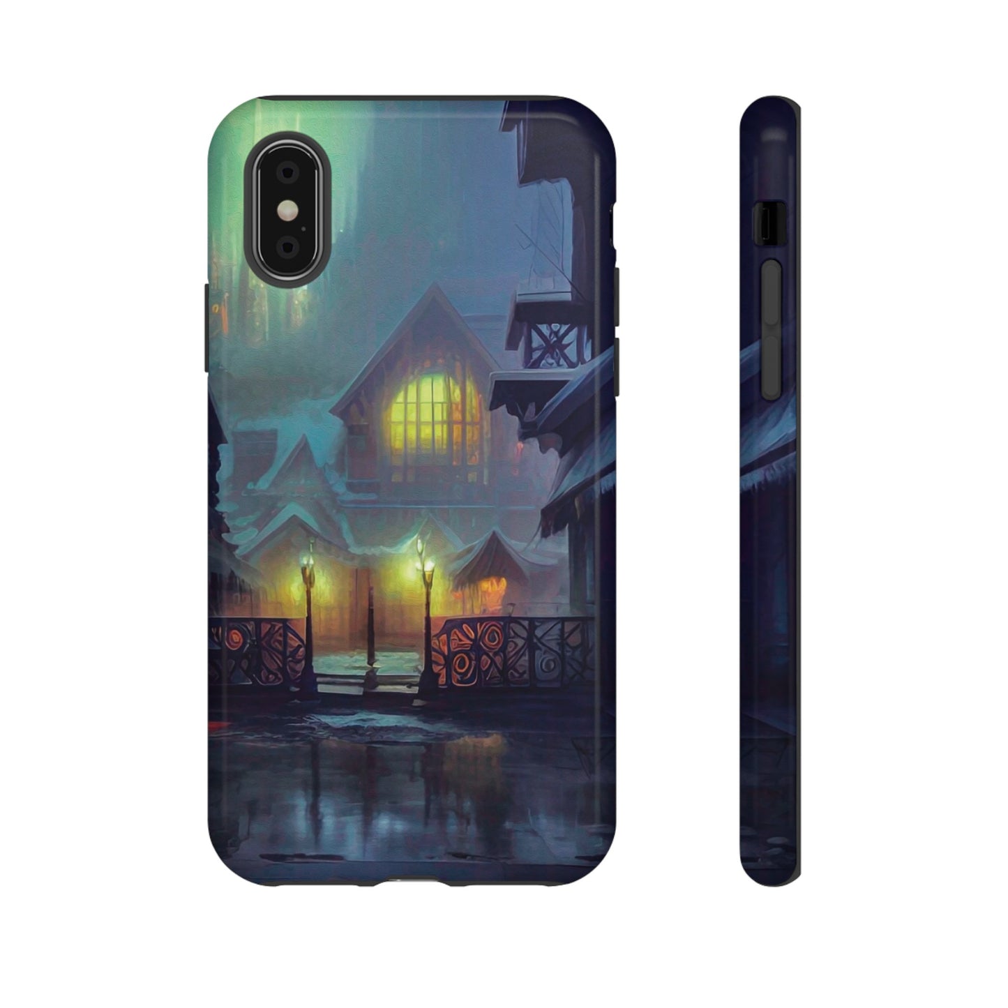 Cottage at Night Wallpaper Phone Case | iPhone 15 Plus/ Pro, 14, 13, 12| Google Pixel 7, Pro, 5| Samsung Galaxy S23 All Major Phone Models