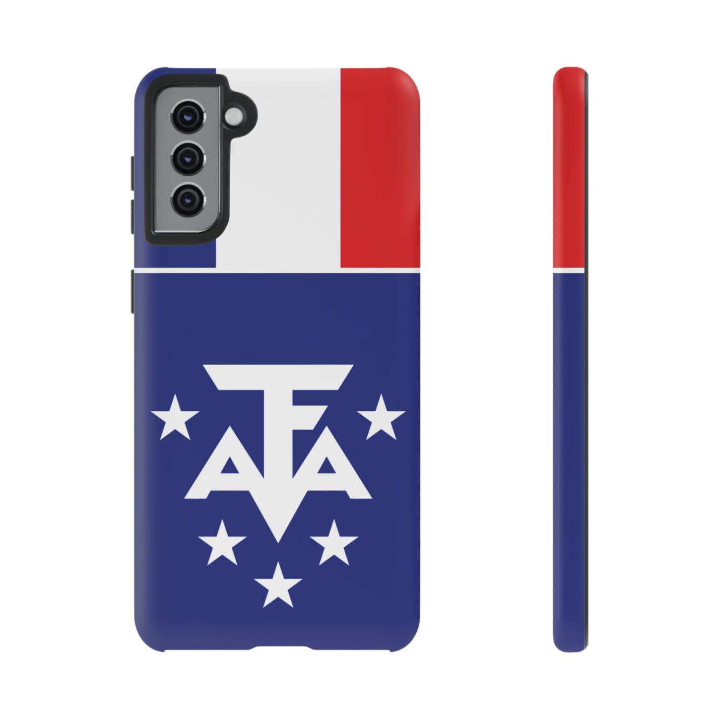 French Southern And Antarctic Lands Flag Phone Case | iPhone 15 Plus/ Pro, 14, 13, 12| Google Pixel 7, Pro, 5| Samsung Galaxy S23 All Major Phone Models