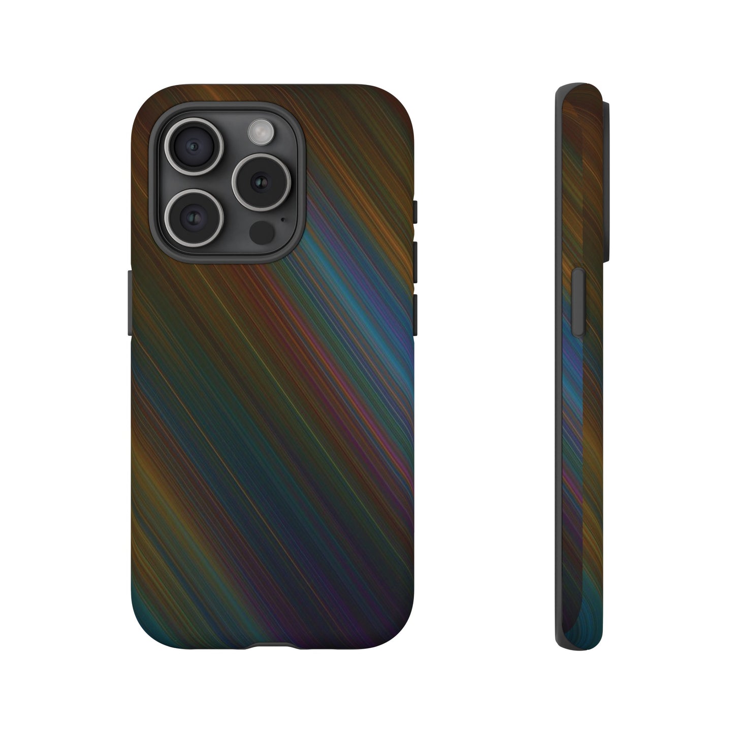 Slanted Rainbow Wallpaper Phone Case | iPhone 15 Plus/ Pro, 14, 13, 12| Google Pixel 7, Pro, 5| Samsung Galaxy S23 All Major Phone Models