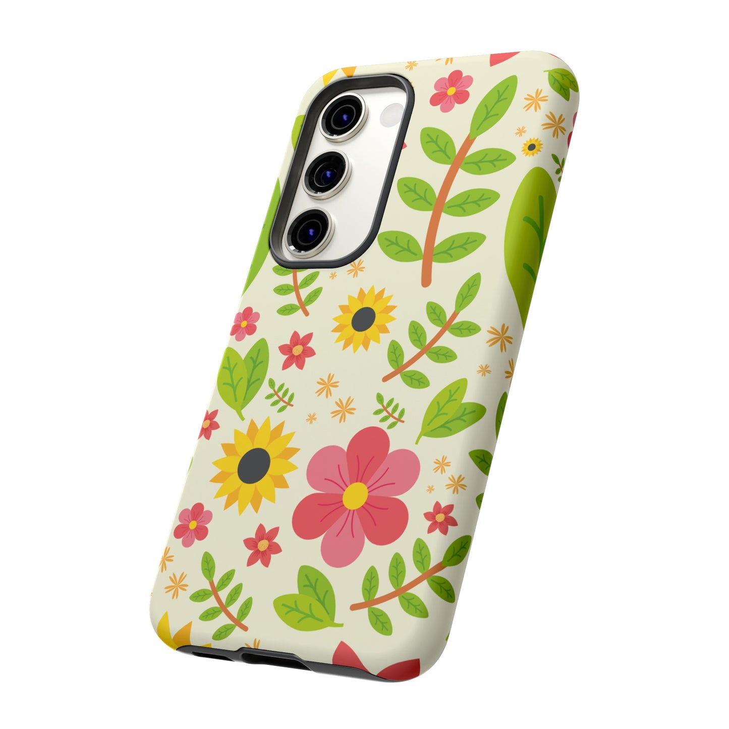 Botanical Flowers Phone Case | iPhone 15 Plus/ Pro, 14, 13, 12| Google Pixel 7, Pro, 5| Samsung Galaxy S23 All Major Phone Models